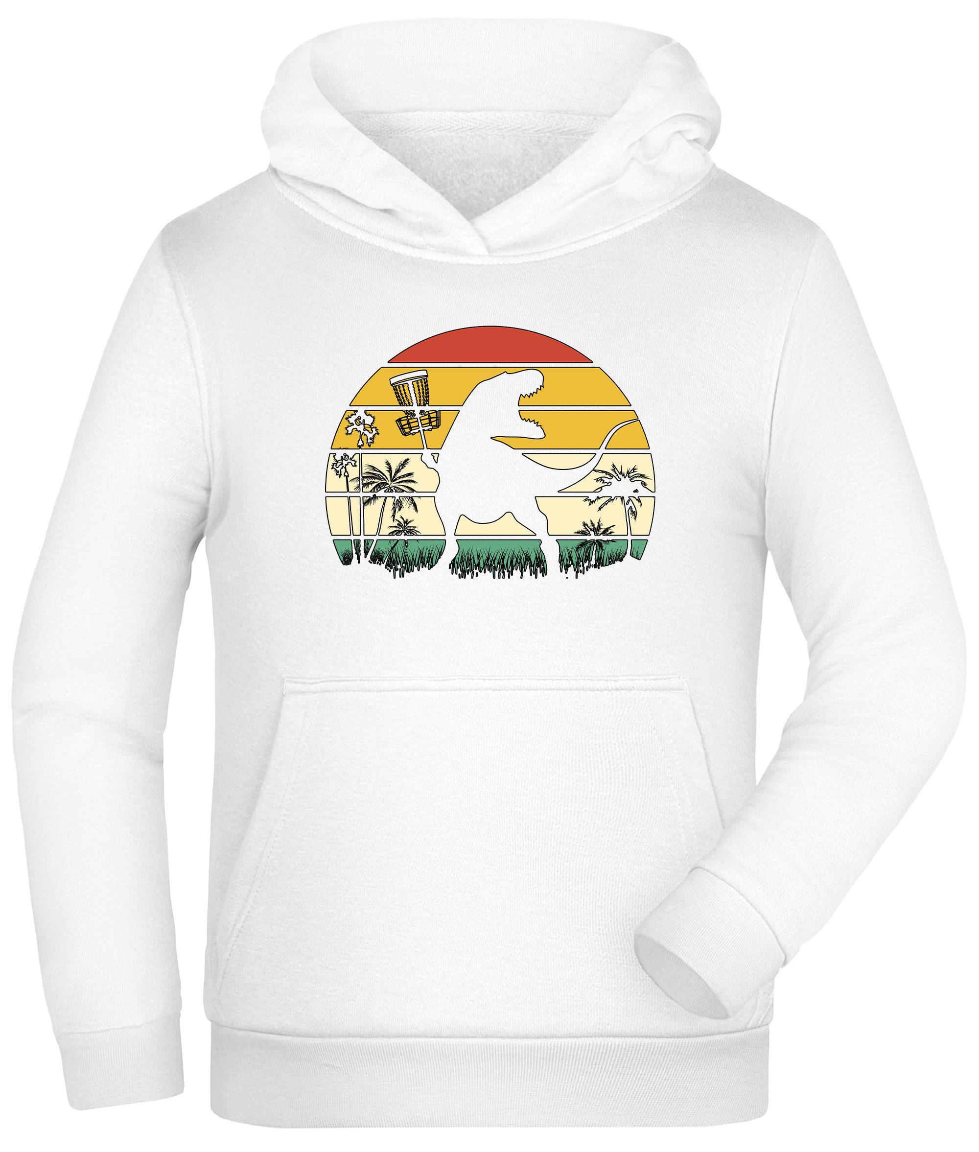 Hoodie Kinder Kapuzen Sweatshirt - Retro mit T-Rex Schatten