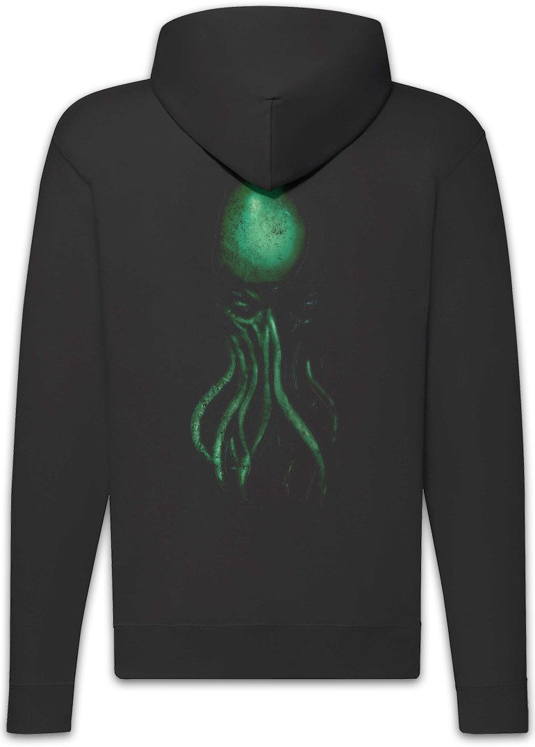 Urban Backwoods Sweatjacke Cthulhu XII Zipper Hoodie Horror Arkham HP Lovecraft Miskatonic Call (1-tlg) R´lyeh Sign Dunwich Ruf