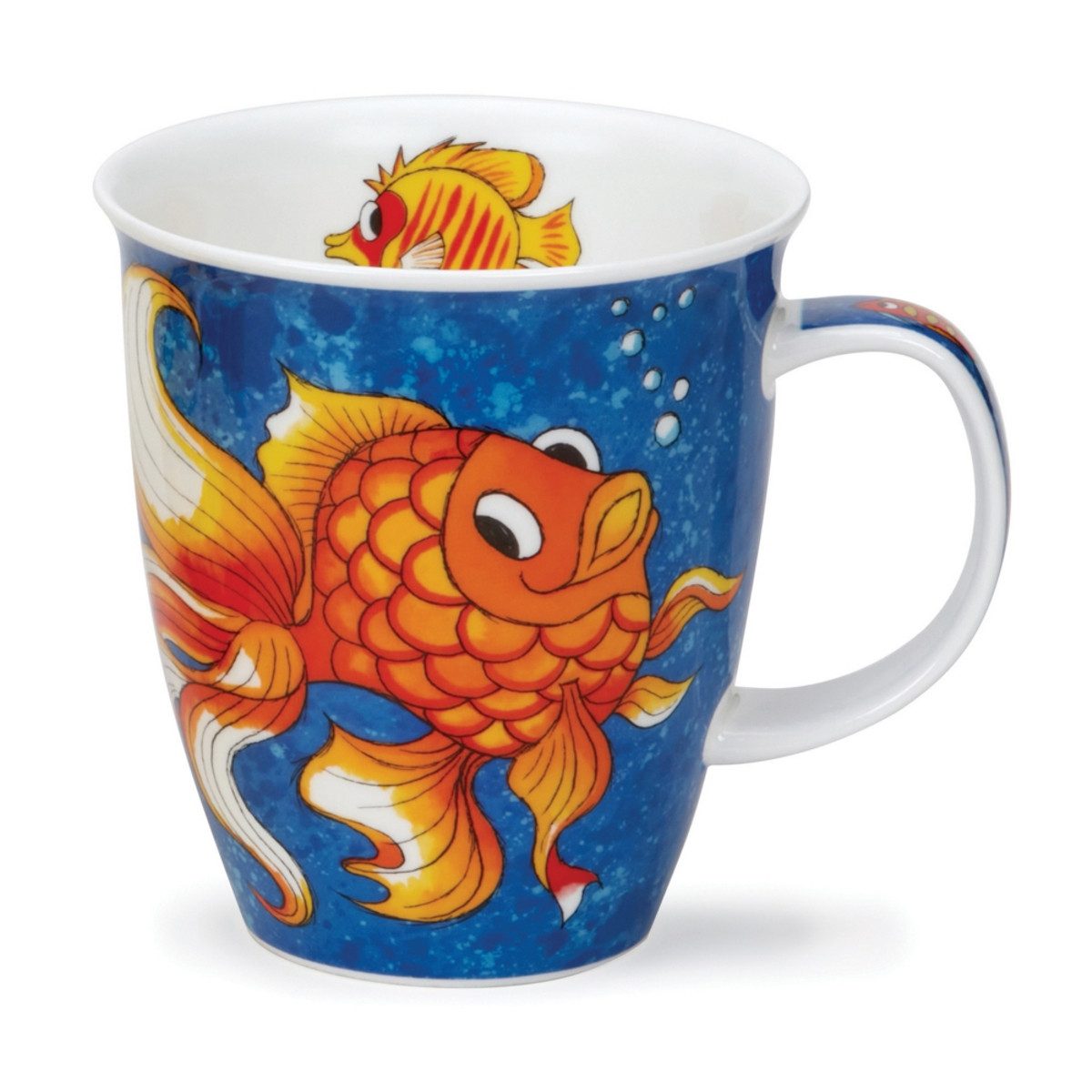 Dunoon Tasse Funky Fish Fisch Nevis 0,4 l Fine Bone China Porzellan, 1-tlg.