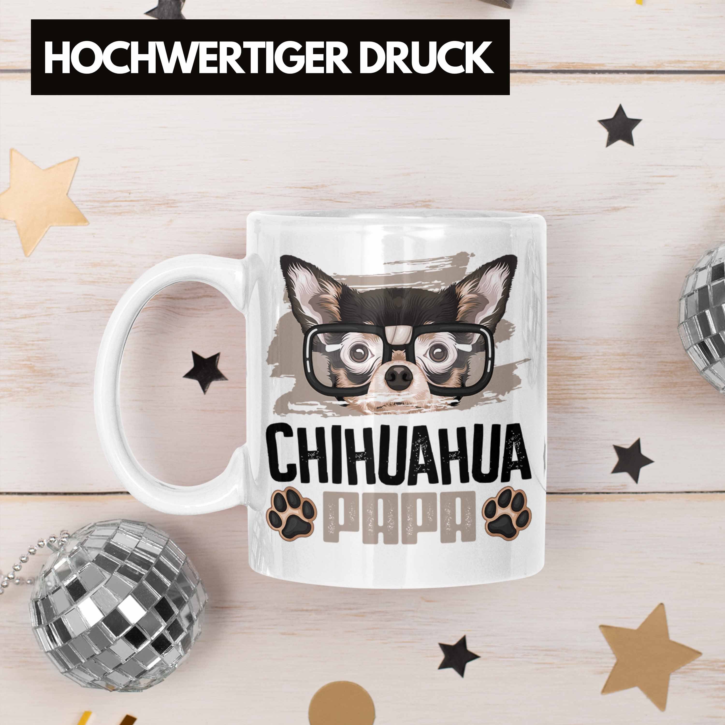 Ch Trendation Papa Lustiger Weiss Geschenkidee Spruch Tasse Besitzer Geschenk Tasse Chihuahua