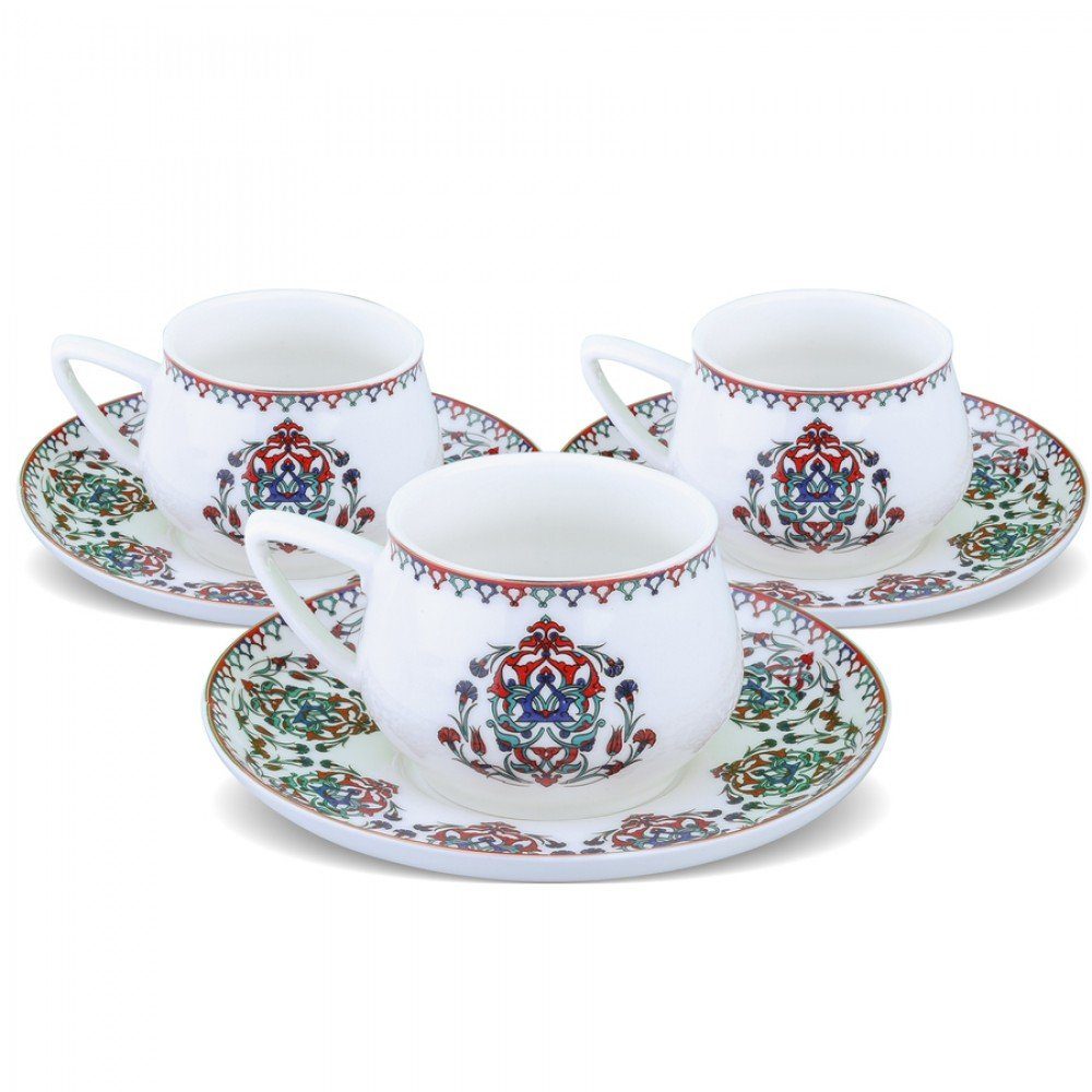 Karaca Kaffeeservice Karaca Nakkash Espressotassen-Set 12-teilig für 6 Personen
