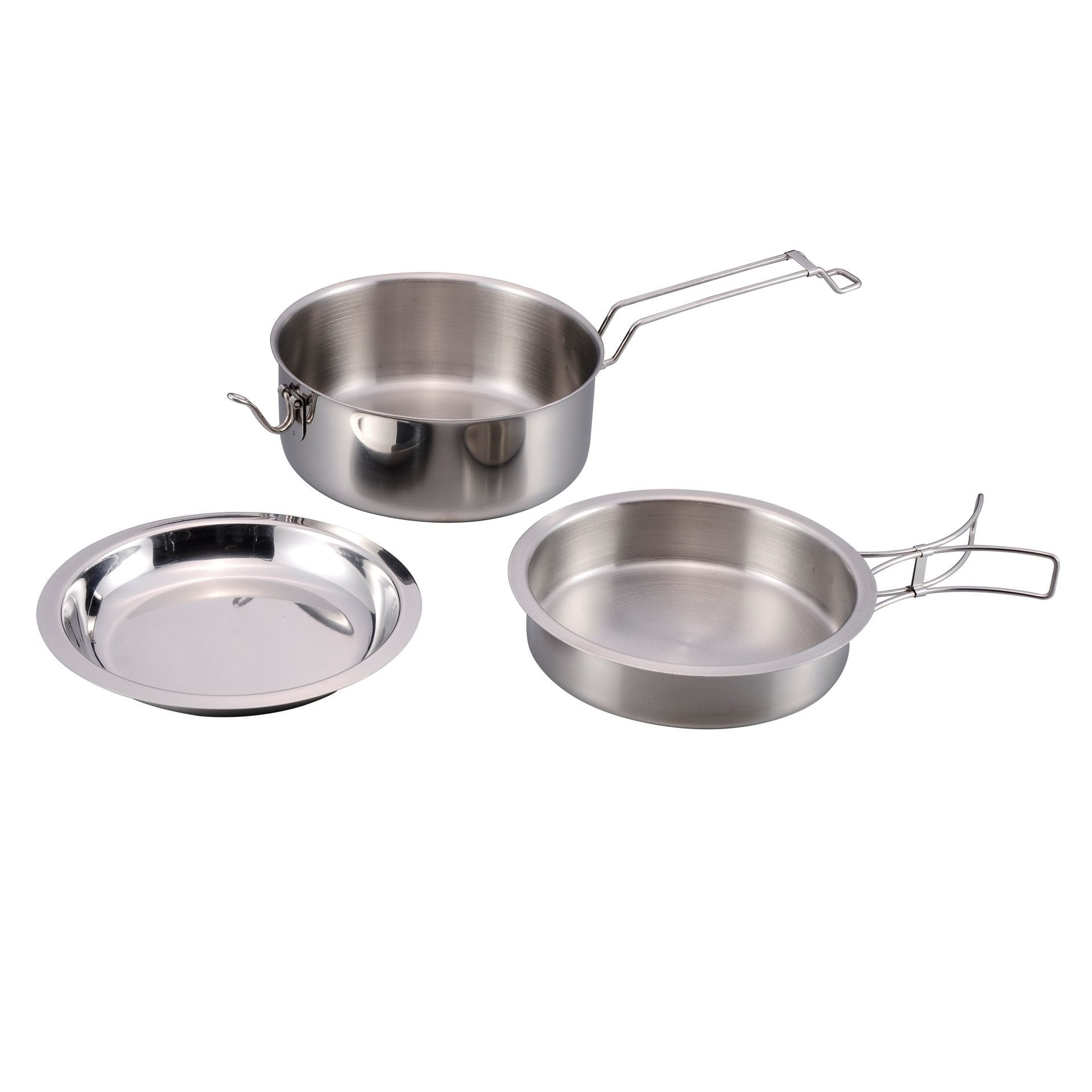Topf-Set Origin Outdoors Edelstahlkochset 'Snap-Pack'