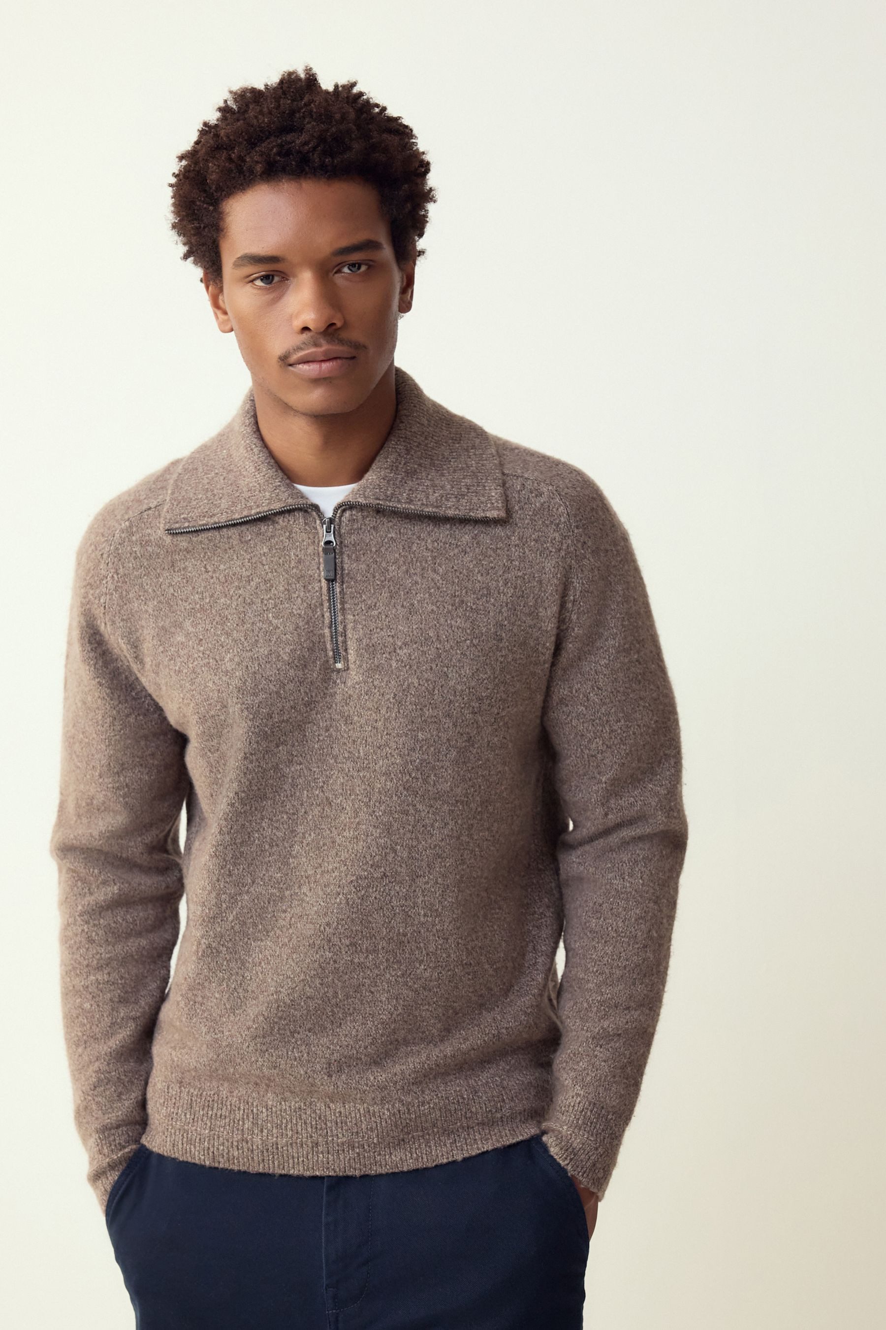 Next Troyer Regular Fit Troyer mit Viertel-Reißverschluss (1-tlg)
