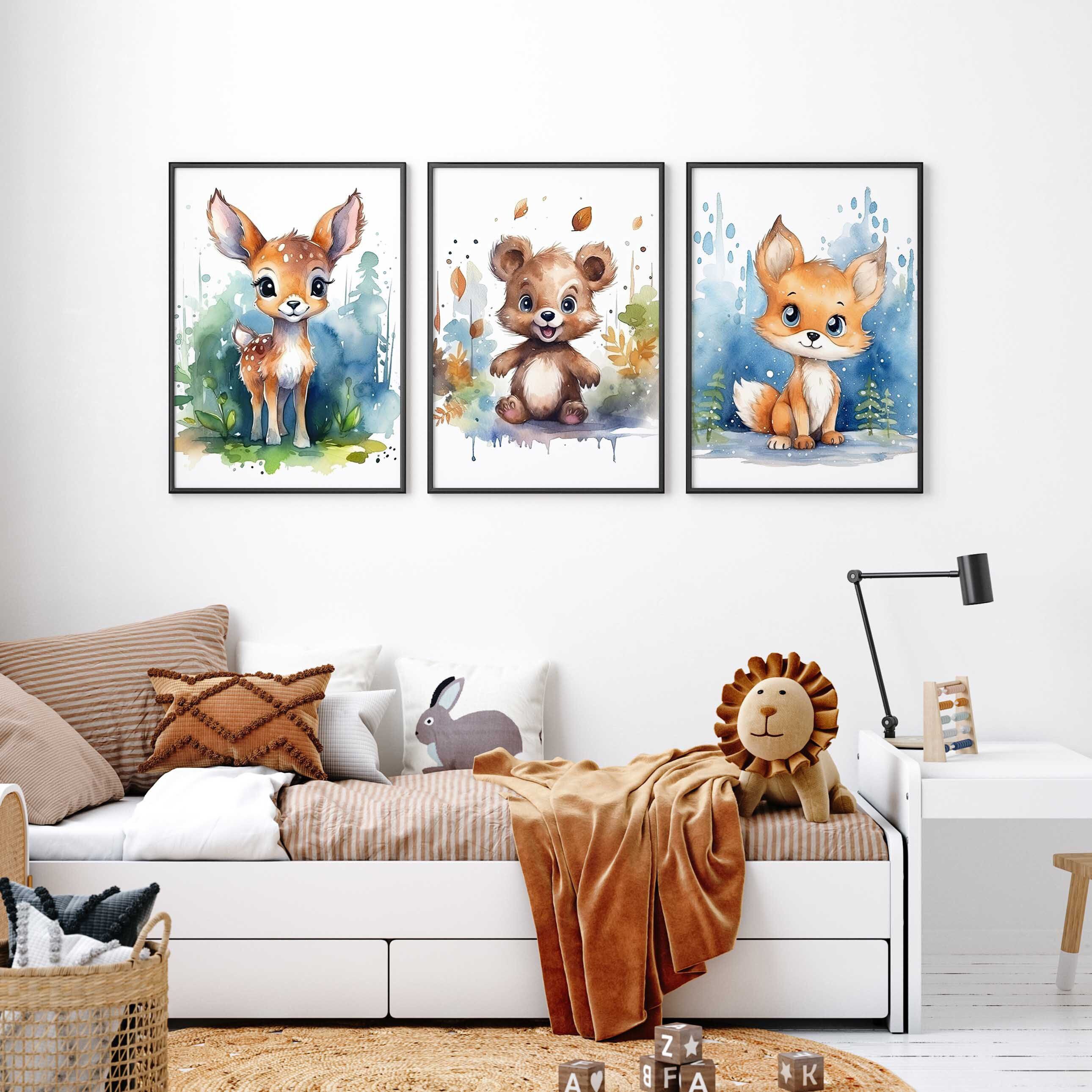 WANDKIND Poster Baby Waldtiere 3er Set P796, Kinder Poster – Bild 4 von 4