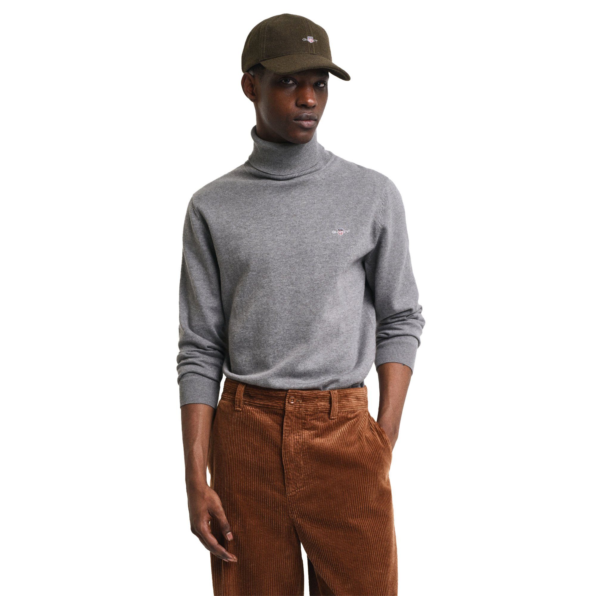 Gant Sweatshirt Herren Strickpullover Baumwolle günstig online kaufen