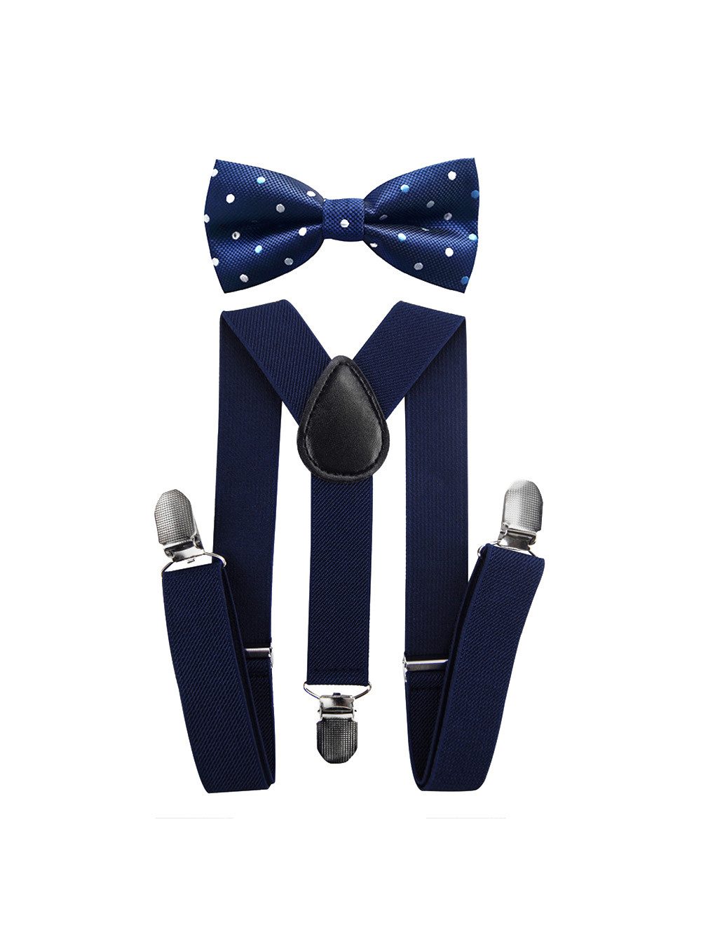 axy Подтяжки Kinder Jungen Подтяжки mit Bunt Fliege Set (2-St., 2er Set) für Kinder 1-6 Jahre alt, verstellbar und elastisch