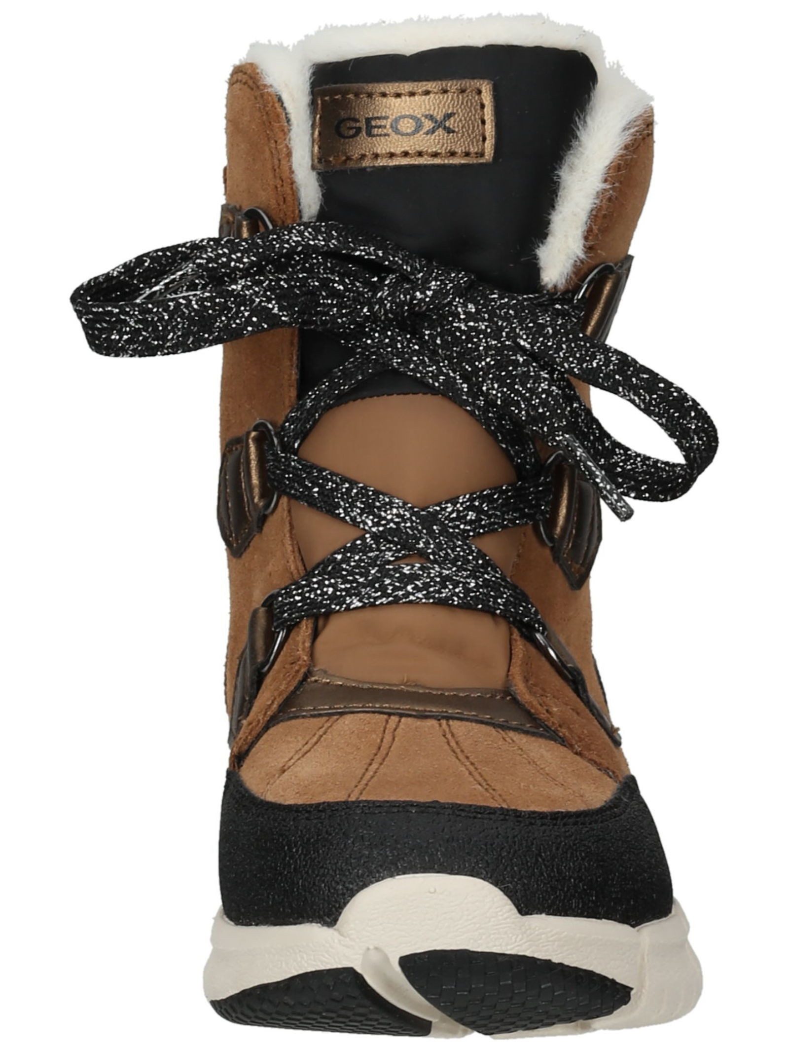 Geox Stiefelette Veloursleder/Textil Schnürstiefelette