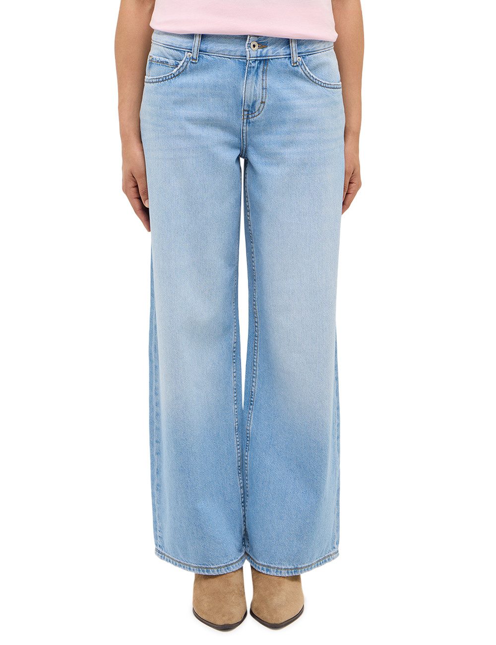 MUSTANG Weite Jeans Damen Style Medley Wide Leg