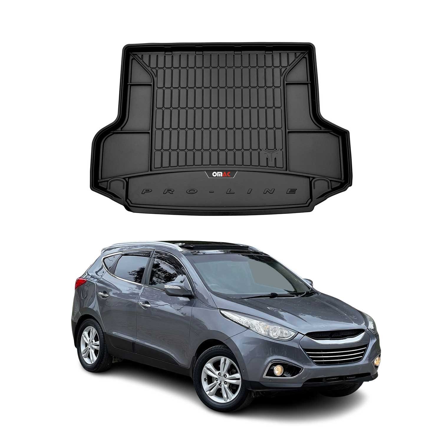 Kofferraummatte OMAC Kofferraumwanne für Hyundai ix35 2009-2015 TPE Schwarz