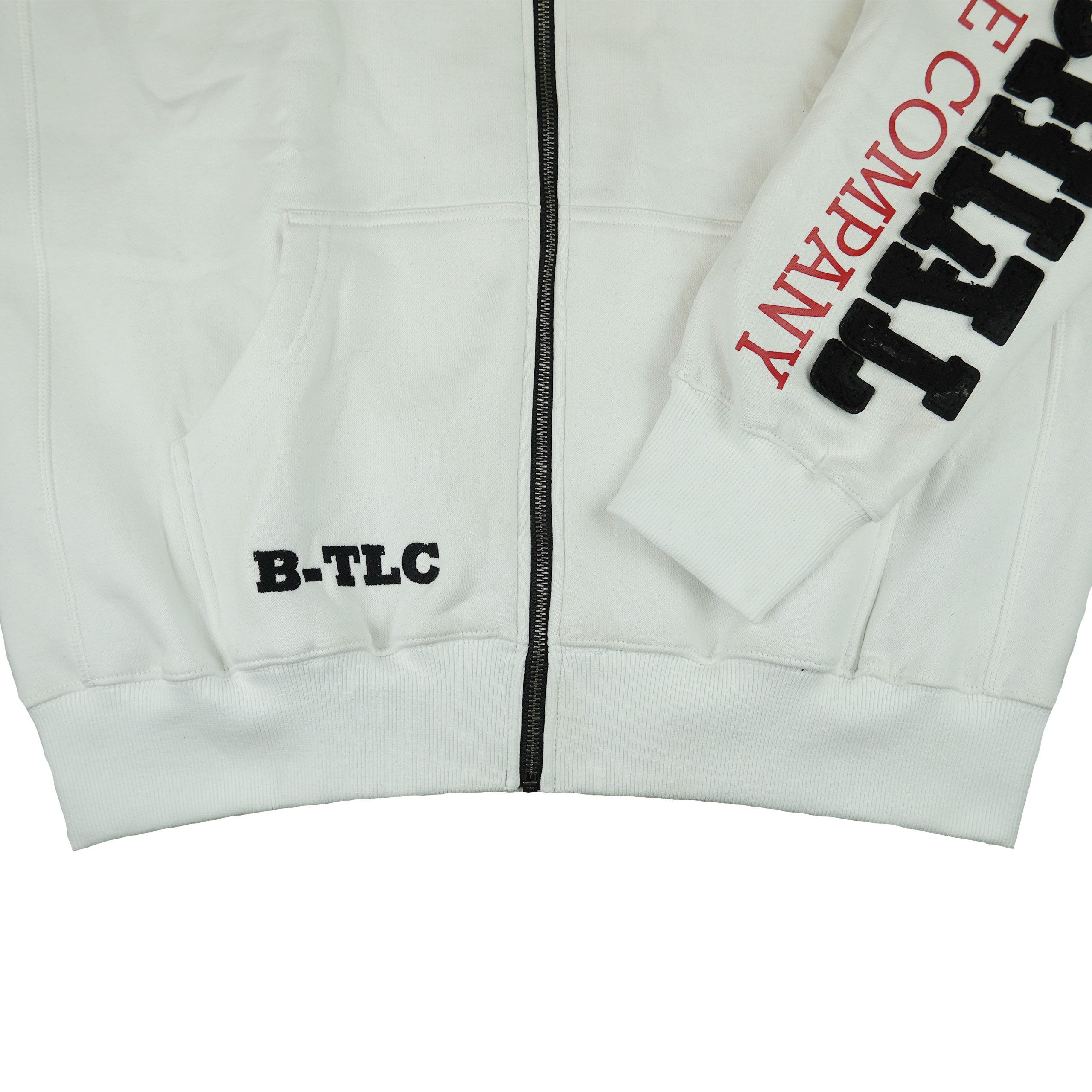 BRACHIAL THE LIFESTYLE COMPANY Kapuzensweatjacke Brachial Zip-Hoody "Gym" weiß/schwarz