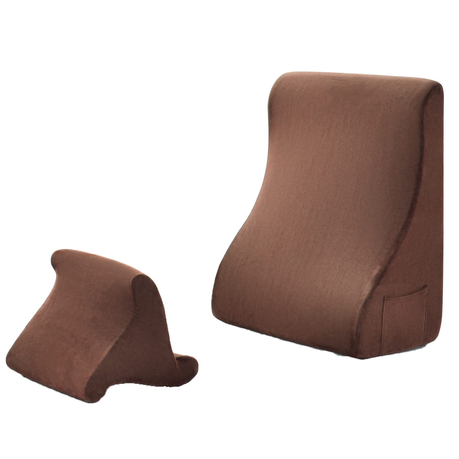 COSTWAY Keilkissen, mit Tablet-Kissenständer & Seitentaschen, abnehmbarer B günstig online kaufen