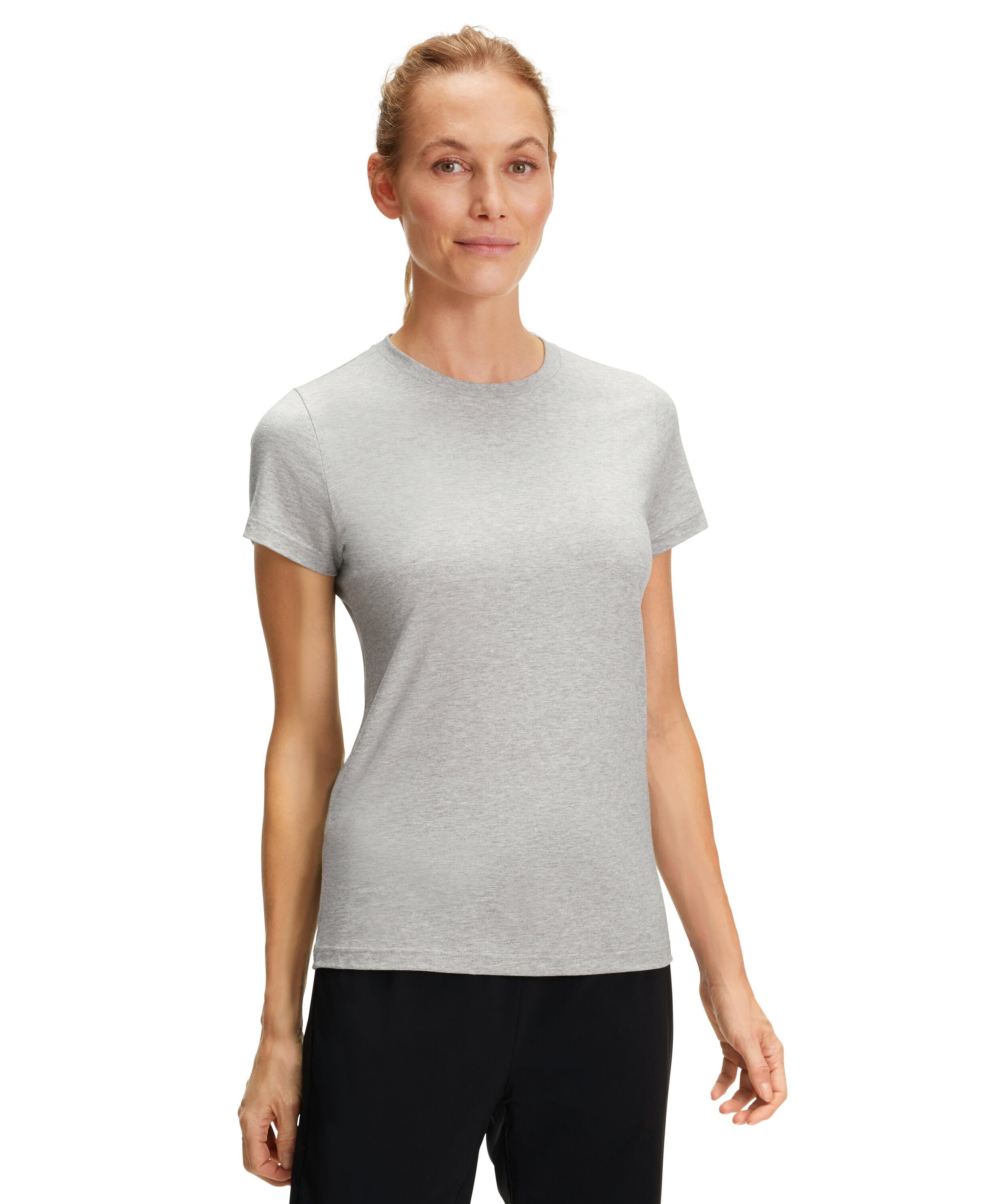 kühlend (1-tlg) (3757) FALKE grey-heather T-Shirt