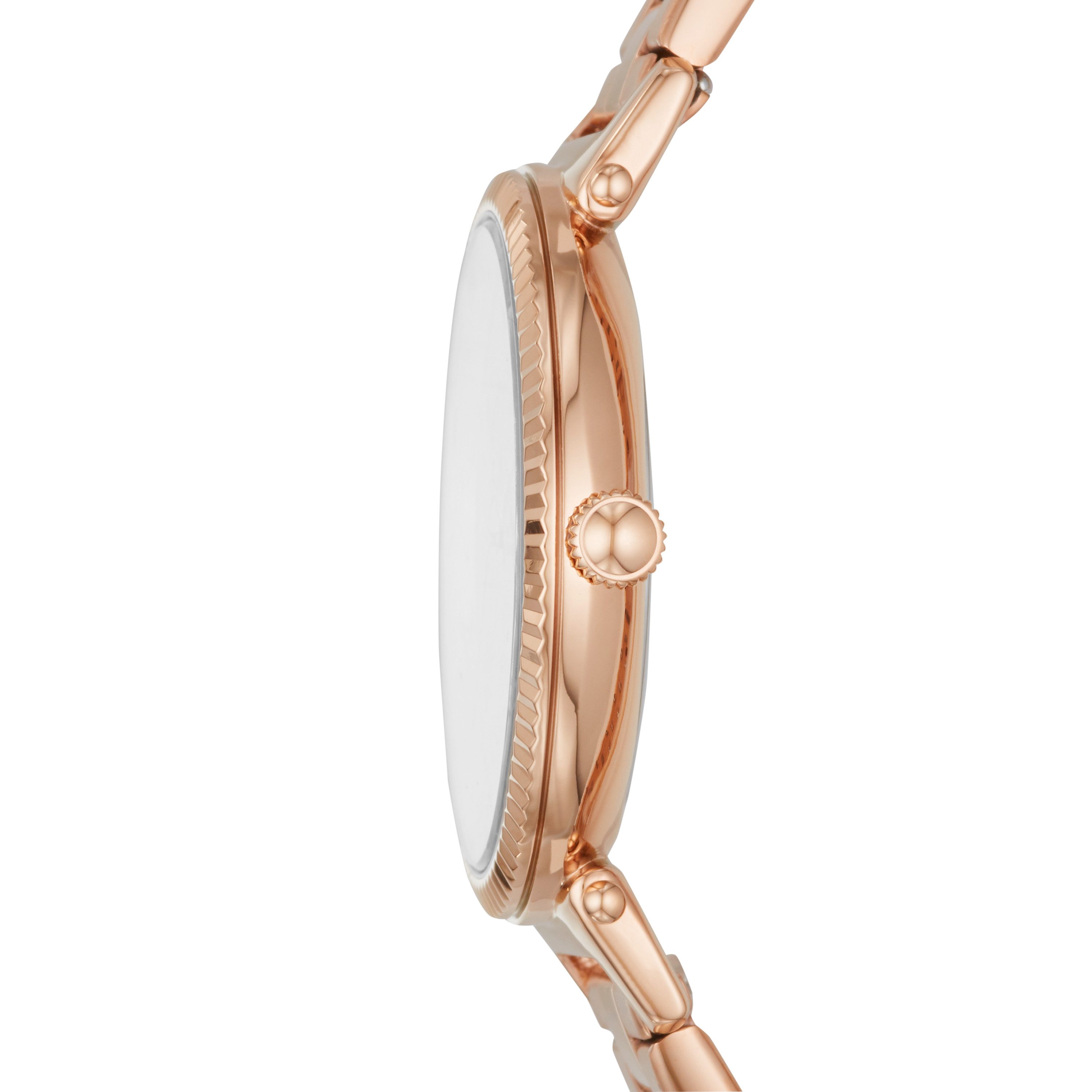 Fossil Quarzuhr DAISY ES4791, Armbanduhr, Damenuhr, Edelstahlarmband, analog