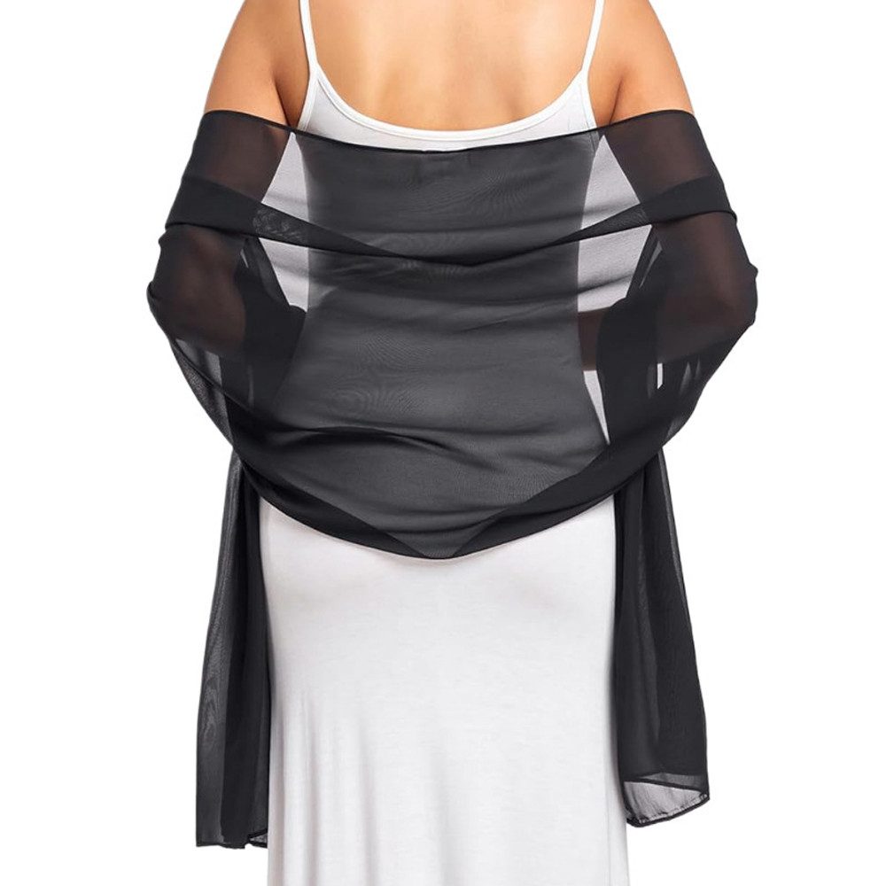 Bextsrack Modeschal Eleganter Chiffon-Schal für Damen – Weiche Stola, (1-St), für Abendkleider, Hochzeiten & festliche Anlässe