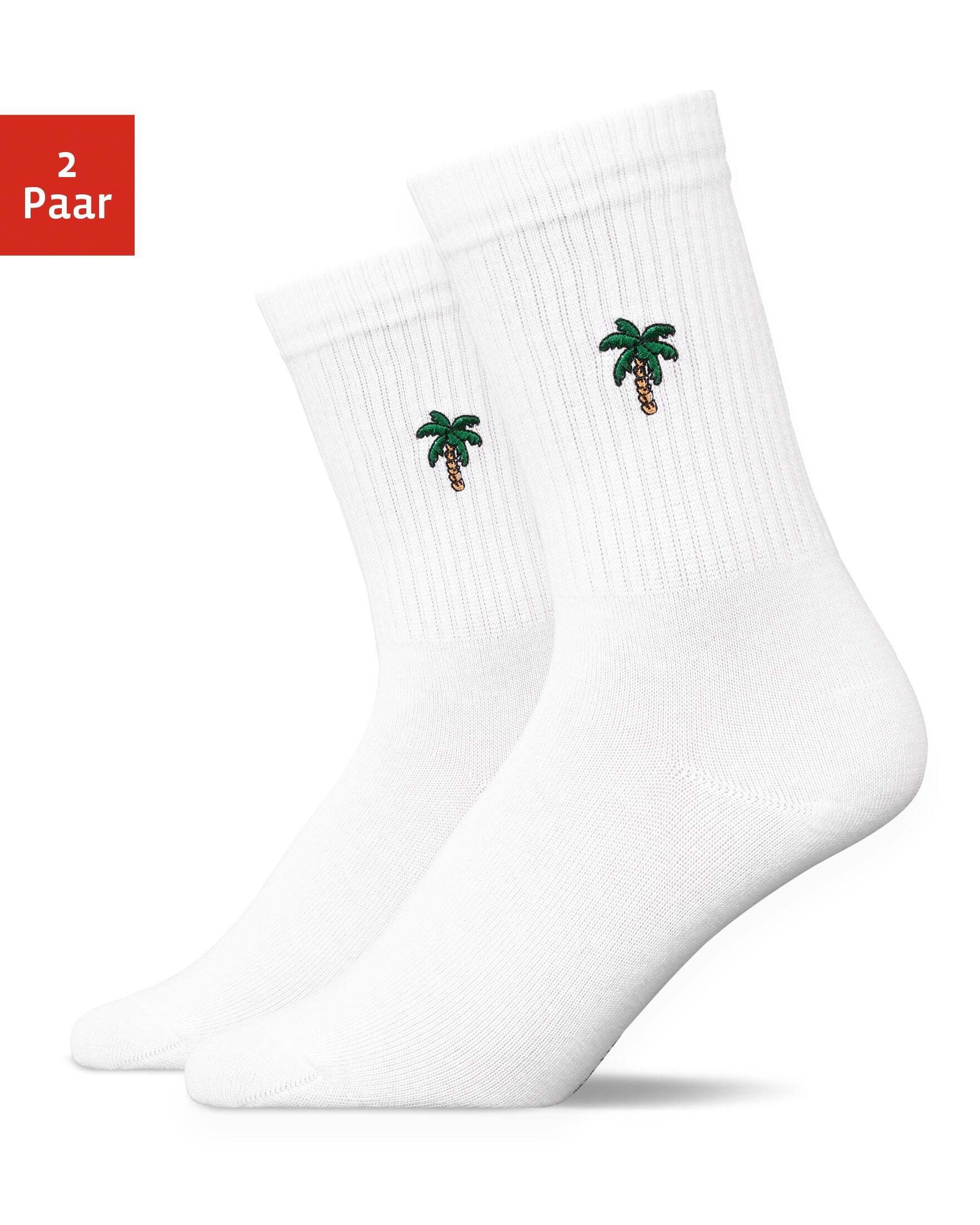 SNOCKS Tennissocken Hohe Sportsocken Statement (2-Paar) aus Bio-Baumwolle, günstig online kaufen