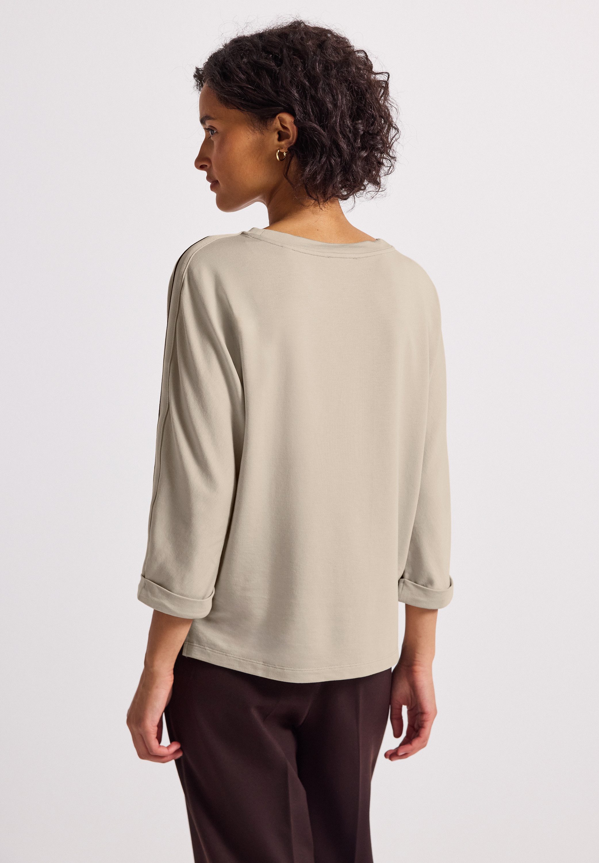 STREET ONE 3/4-Arm-Shirt mit Galonstreifen