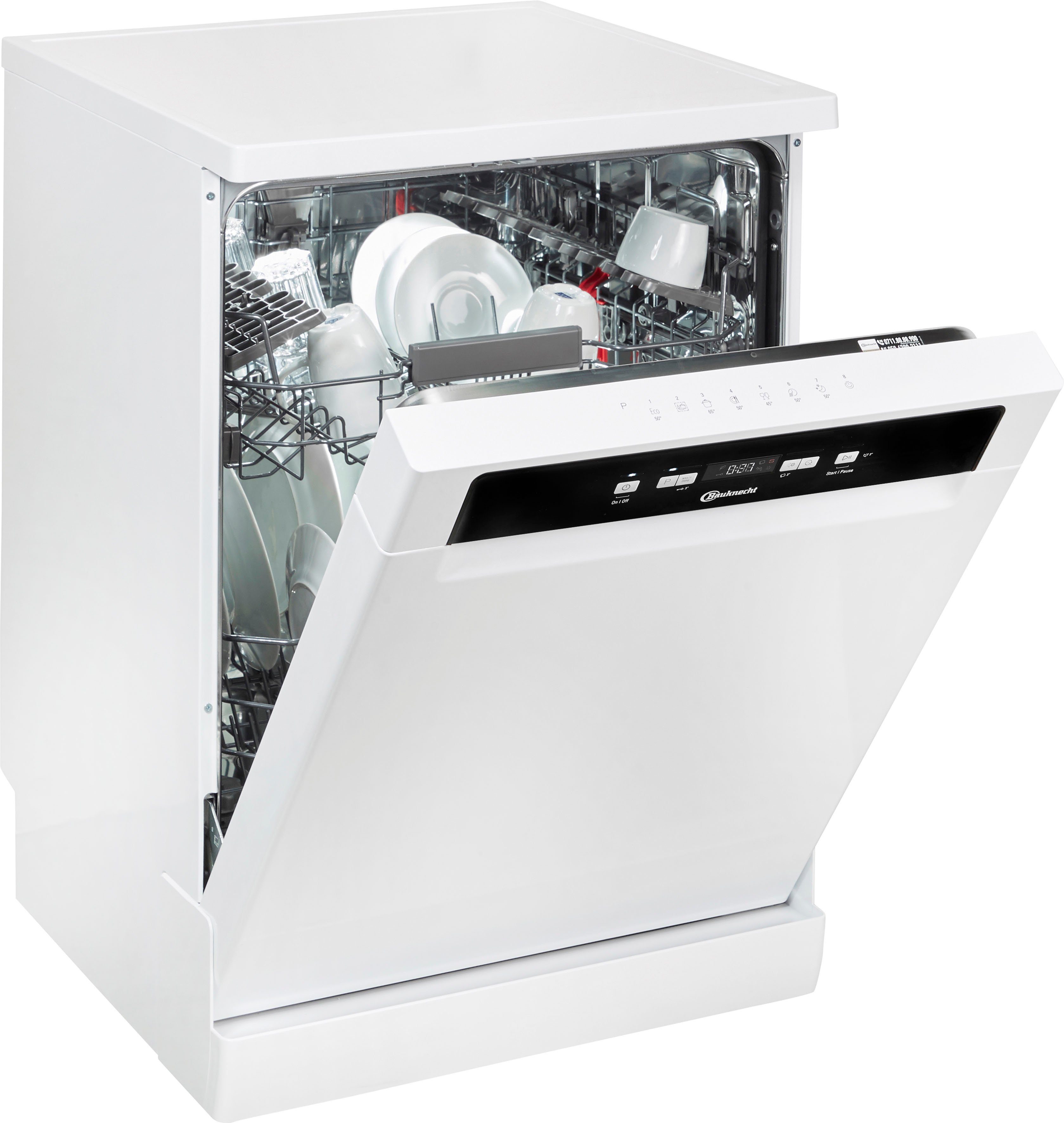 BAUKNECHT Standgeschirrspüler OBFC ECOSTAR 5320, 14 Maßgedecke, ActiveDry – automatische Türöffnung für bessere Trocknungsergebnisse – Bild 2 von 5