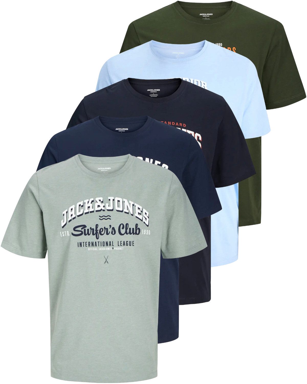 Jack & Jones PlusSize Print-Shirt Weites günstig online kaufen