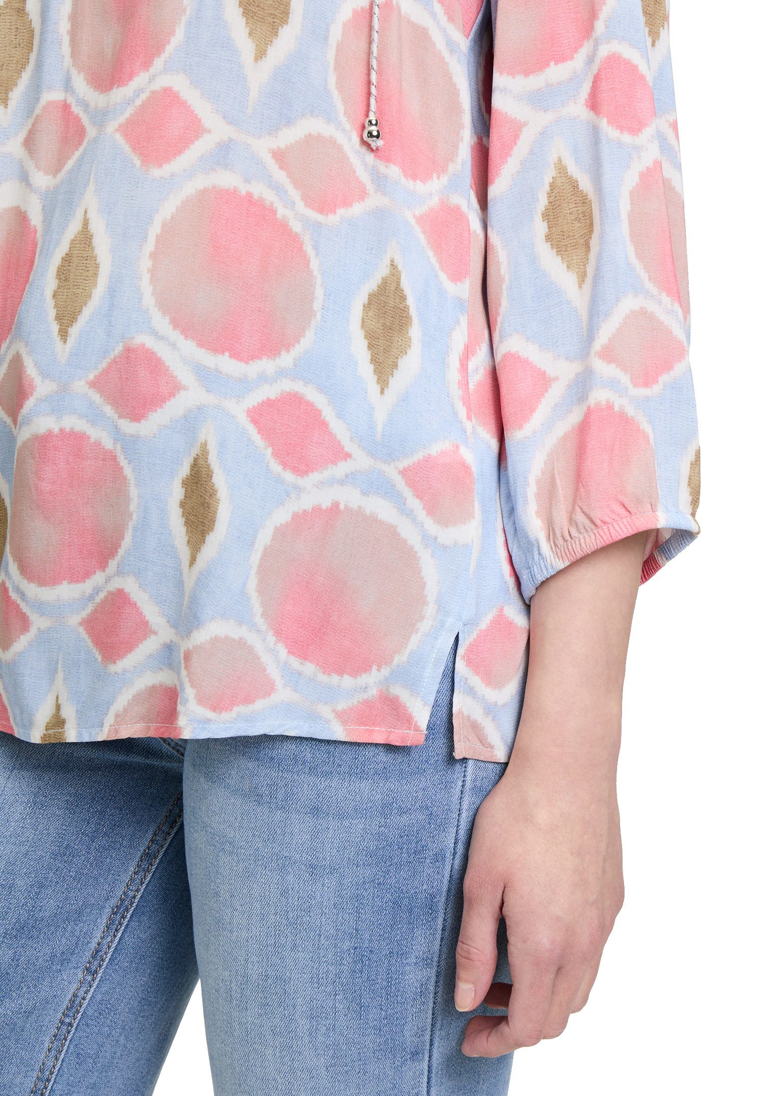 Cartoon Shirtbluse Damen mit Schnürung