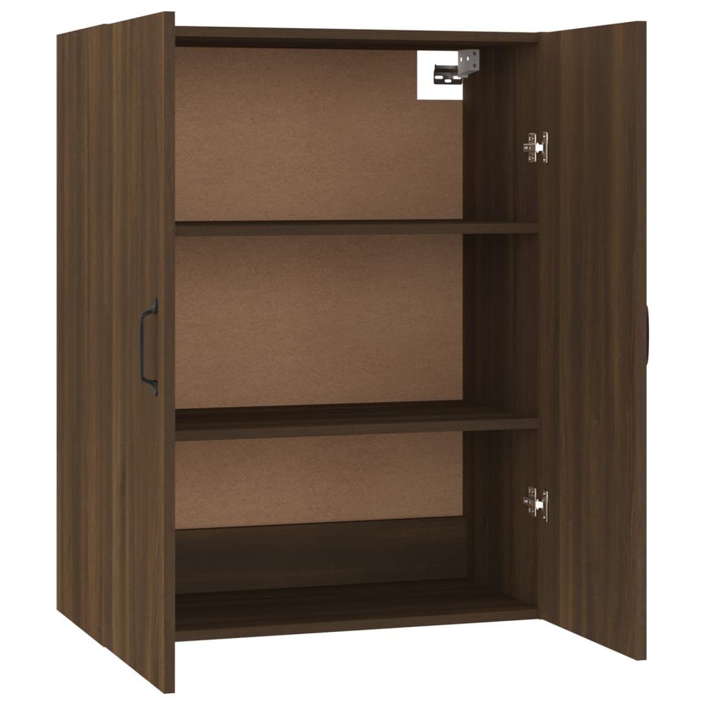 cm Braun Hängeschrank Fächerschrank vidaXL (1-St) 69,5x34x90 Braune Eichen-Optik Eiche Holzwerkstoff