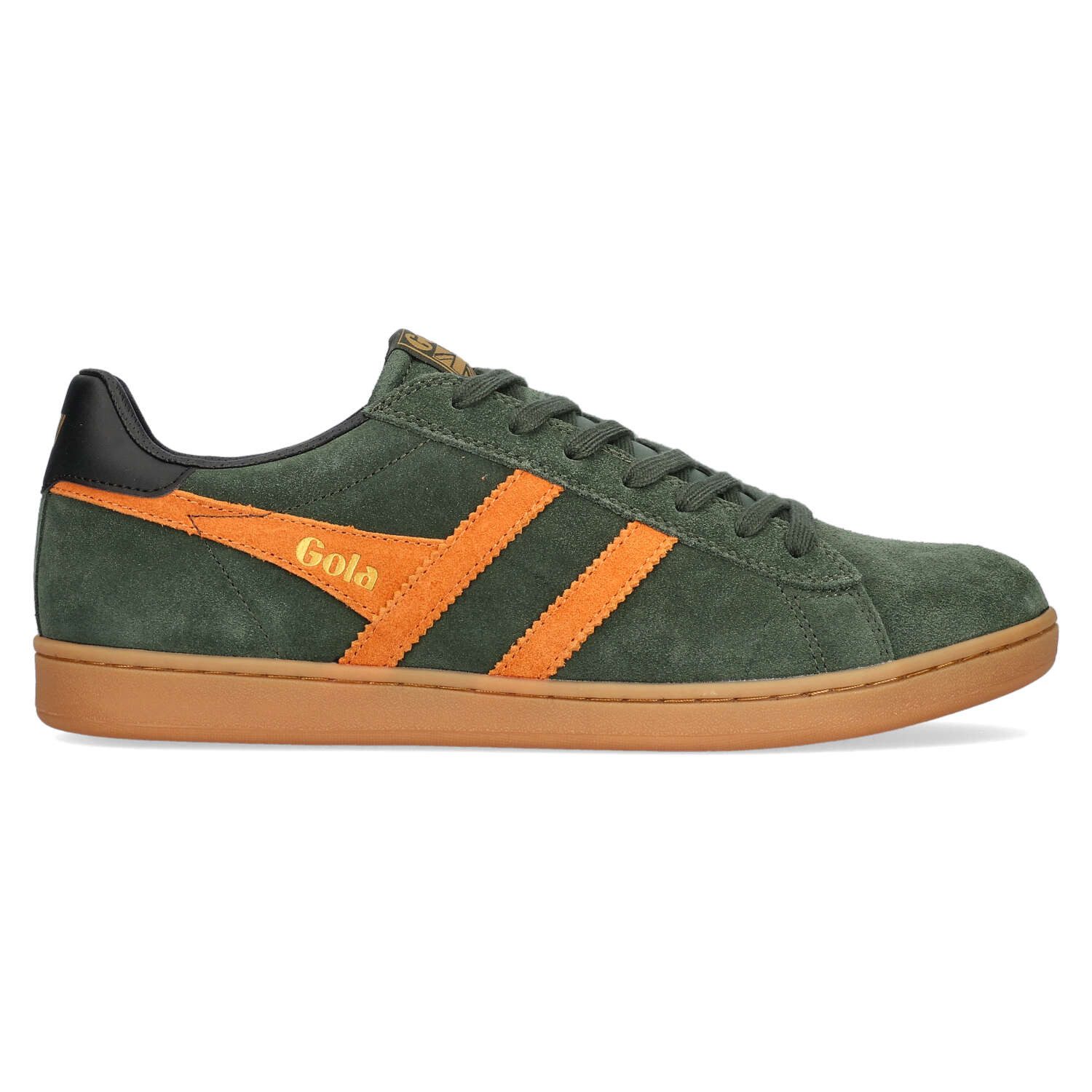 Gola Equipe II Suede Dark Khaki/Moody Orange/Black Sneaker