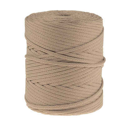 maDDma 100m Polyester-Schnur Kordel 4mm Seil, beigegrau