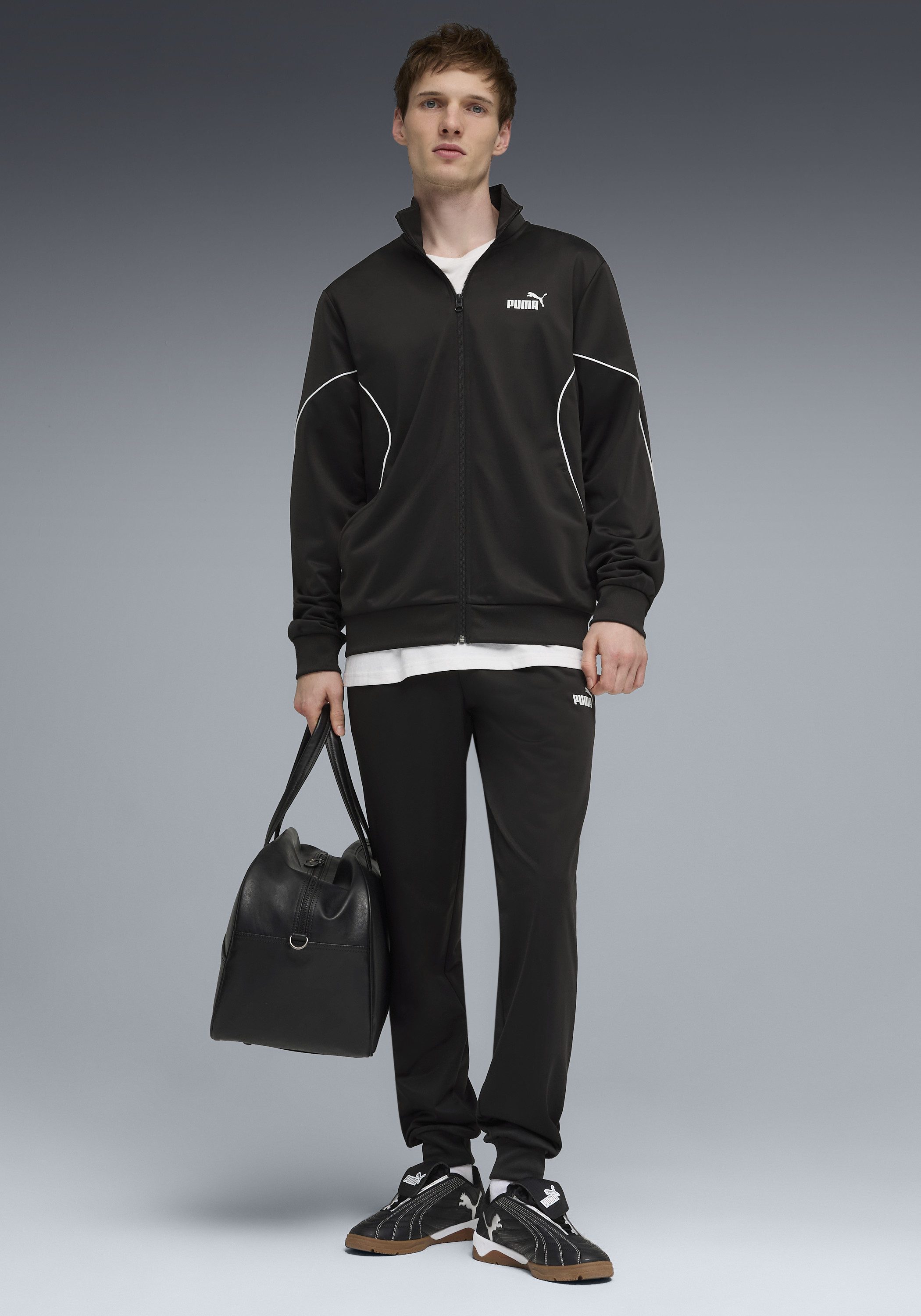 PUMA Trainingsanzug POLY PIPING SUIT (2-tlg), für Erwachsene, Regular Fit, günstig online kaufen