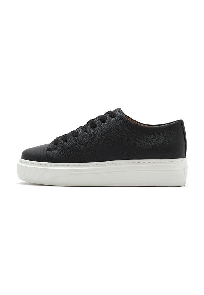 Derimod Leder Sneaker Sneaker Echtes Leder, Lederfutter, Gummisohle, Schnürverschluss