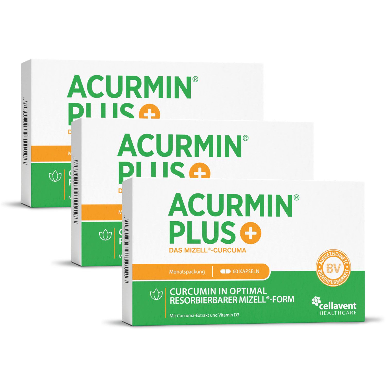 Cellavent Healthcare Kurkuma Kapseln - 185x effektiver - 10.000 mg Kurkuma Pulver/Tag Kapseln