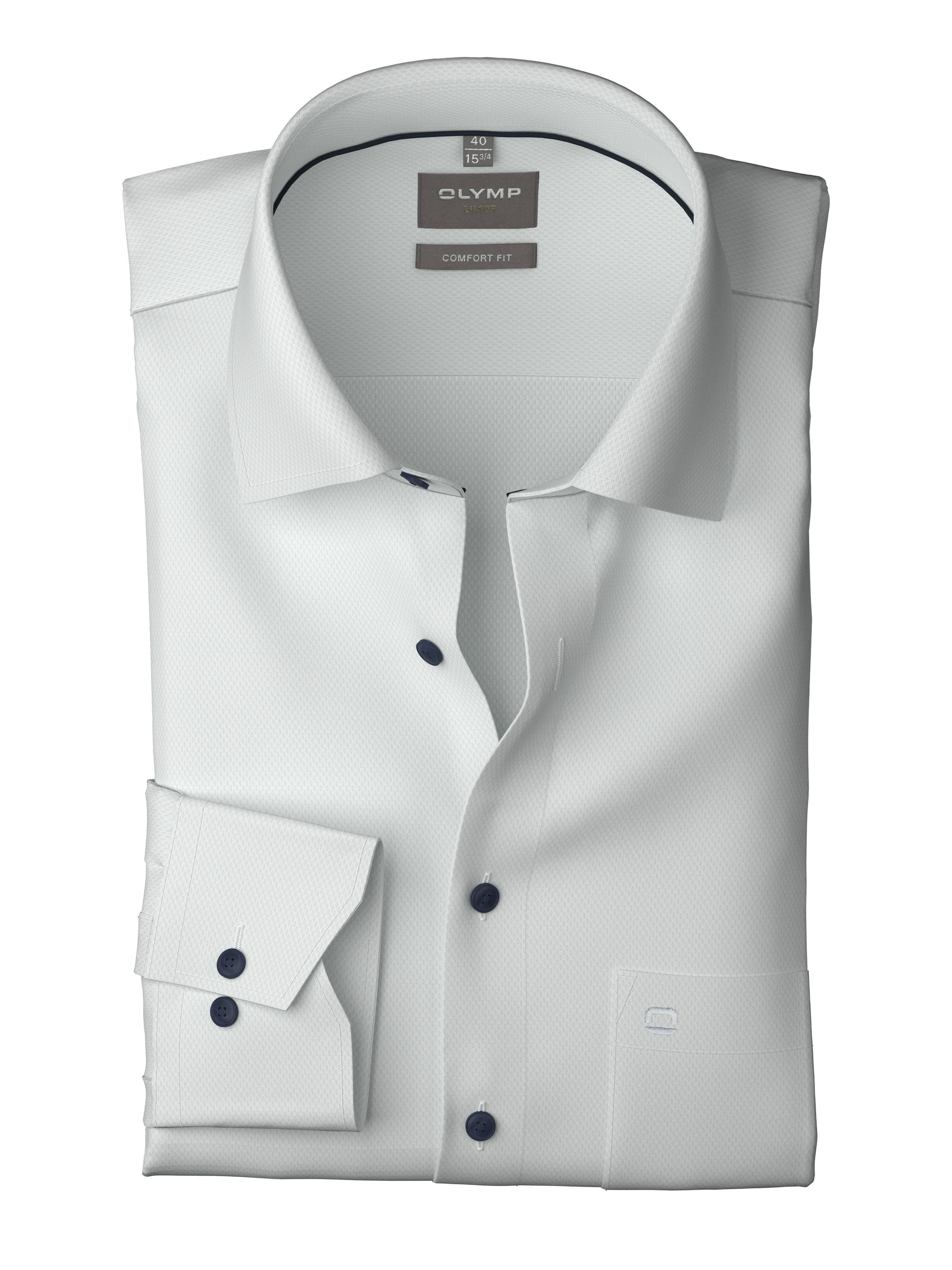 OLYMP Langarmhemd Luxor Businesshemd, comfort fit, Minimalprint, New-Kentkr günstig online kaufen