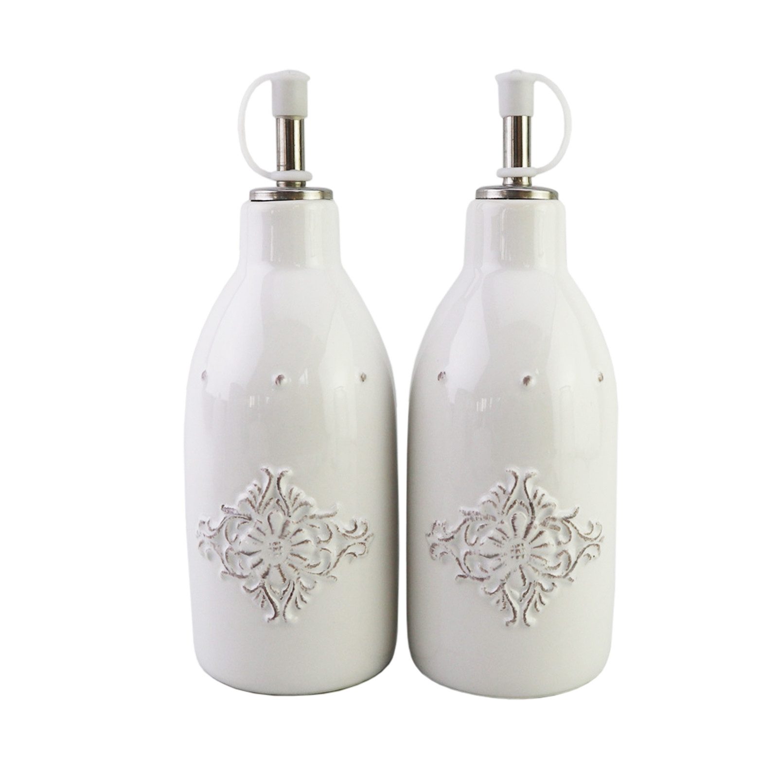 Neuetischkultur Ölspender Öl- und Essigspender Keramik weiß 2er-Set Bessie, (2-tlg). Reduzierter Preis € 14,55. Unverbindliche Preisempfehlung € 19,00