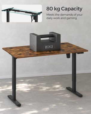 SONGMICS Schreibtisch, Computertisch Tischgestell höhenverstellbar elektrisch