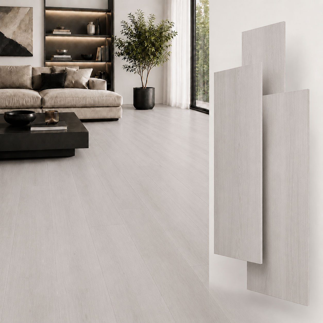 Berti Graf Designboden SPC Vinylboden 5 mm Klick wasserfest mit Trittschalldämmung, kleberfrei, pflegeleicht
