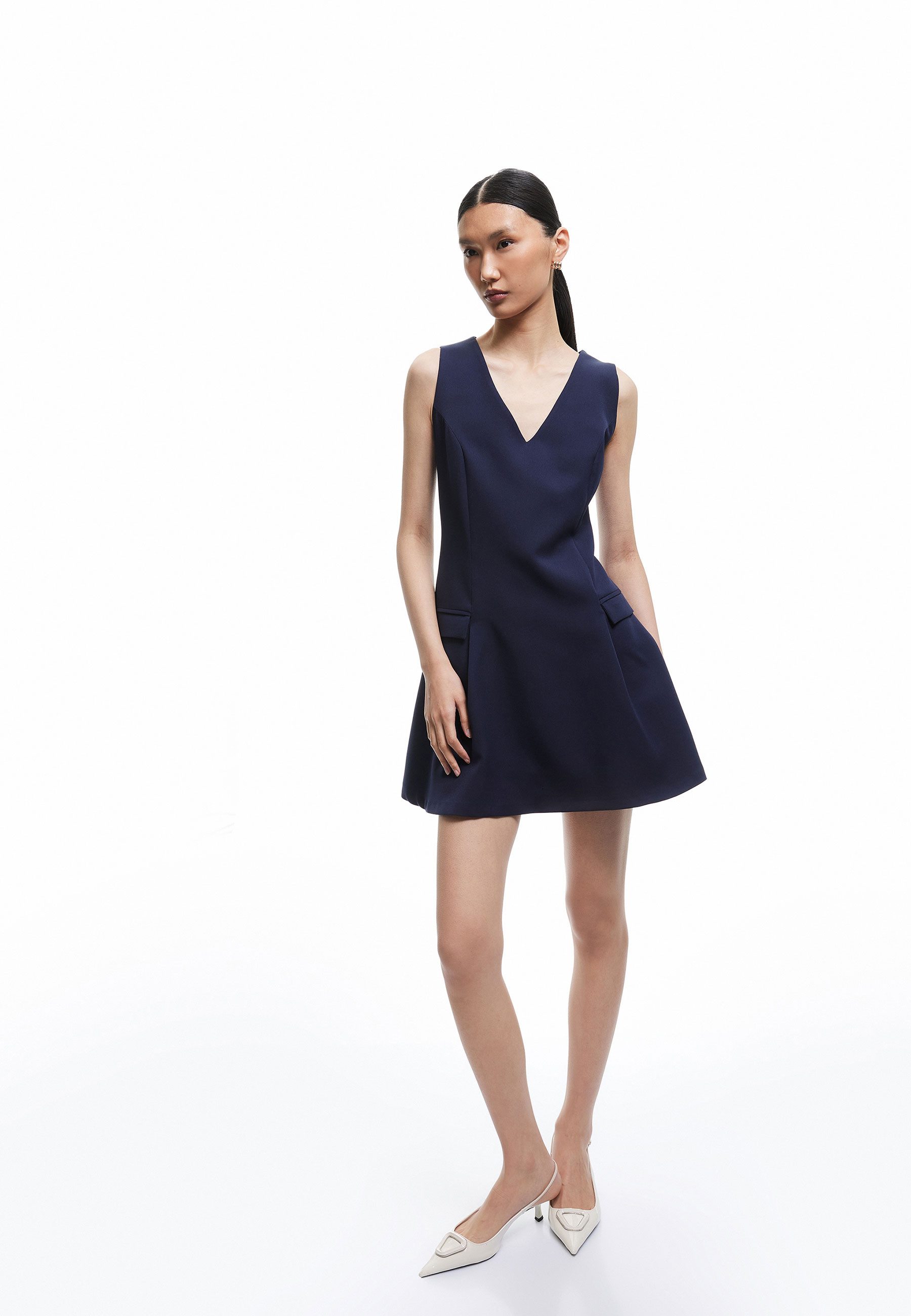 Koton Minikleid Mini Länge Fit & Flare Kleid Minikleid