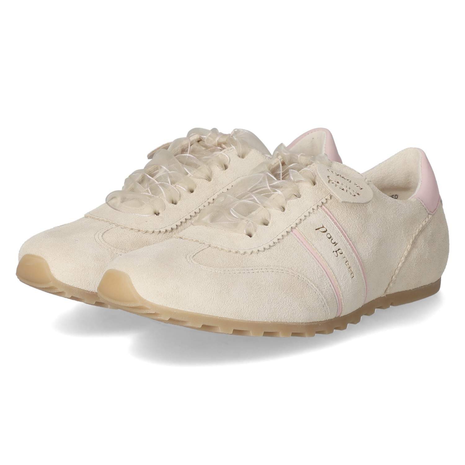 Paul Green Paul Green 5508-019 Damen Rauleder beige Schnürschuh günstig online kaufen