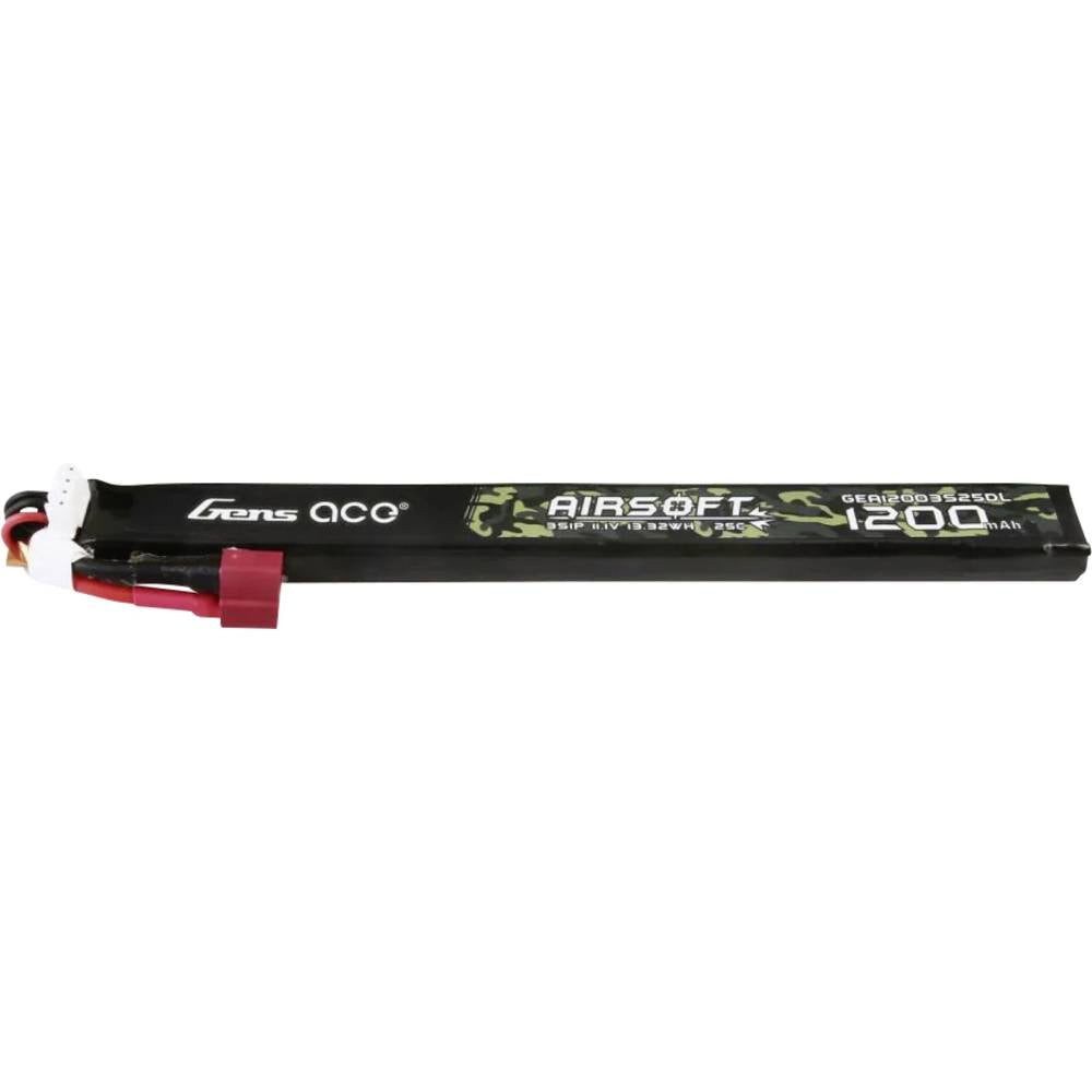Gens ace 25C 1200mAh 3S1P 11.1V Airsoft Gun Lipo Battery GEA12003S25DL Akku