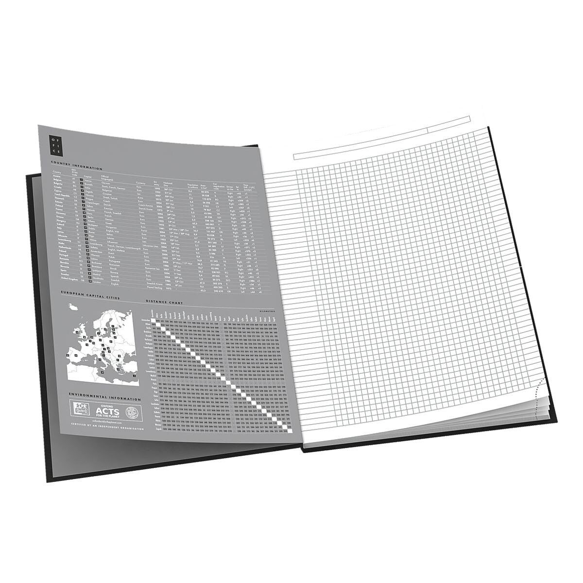 OXFORD Notizbuch Essentials, kariert, Hardcover