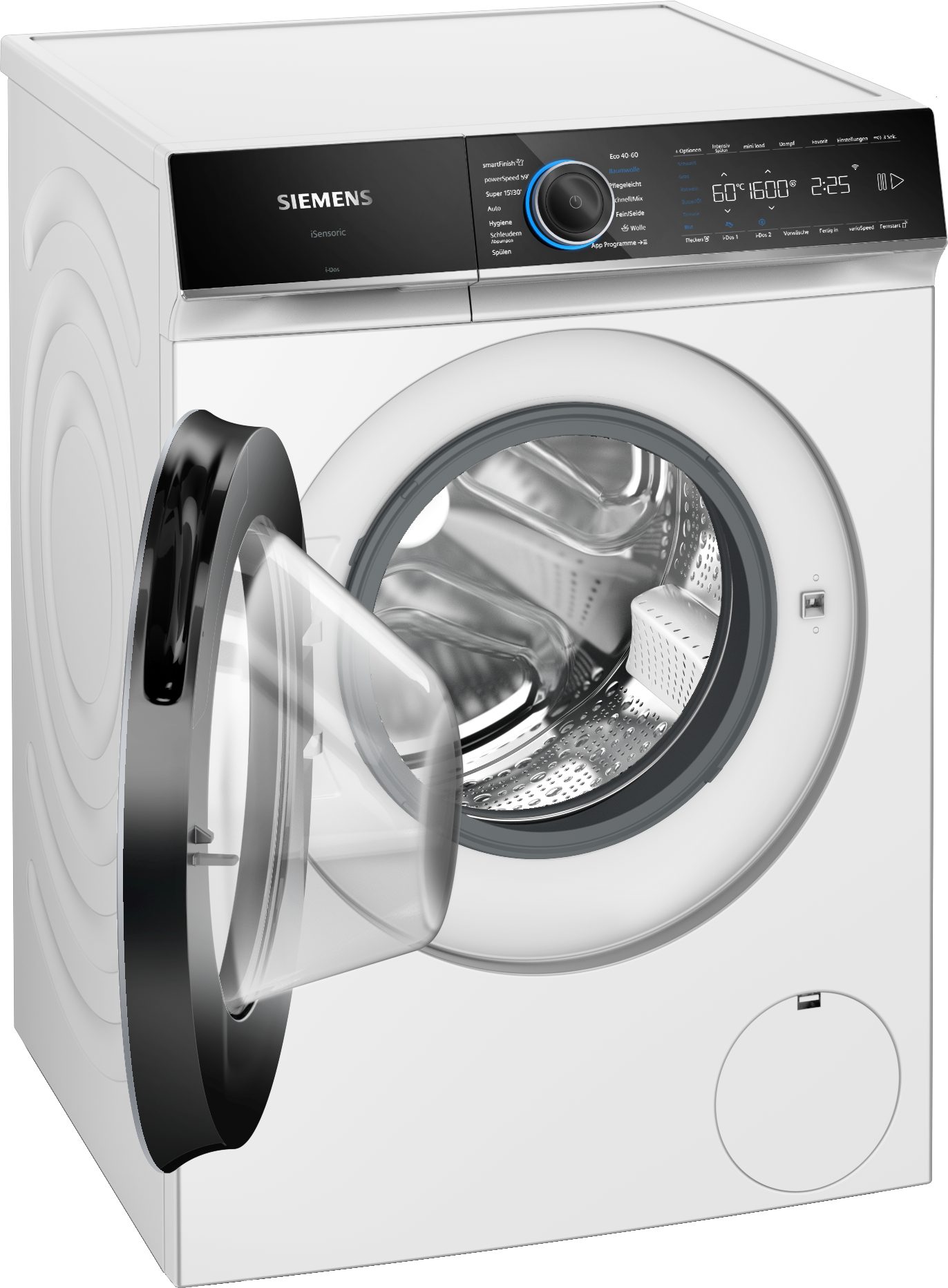 SIEMENS Waschmaschine iQ700 WG56B2A41, 10 kg, 1600 U/min, Made in Germany, automatische Waschmitteldosierung i-Dos, smartFinish
