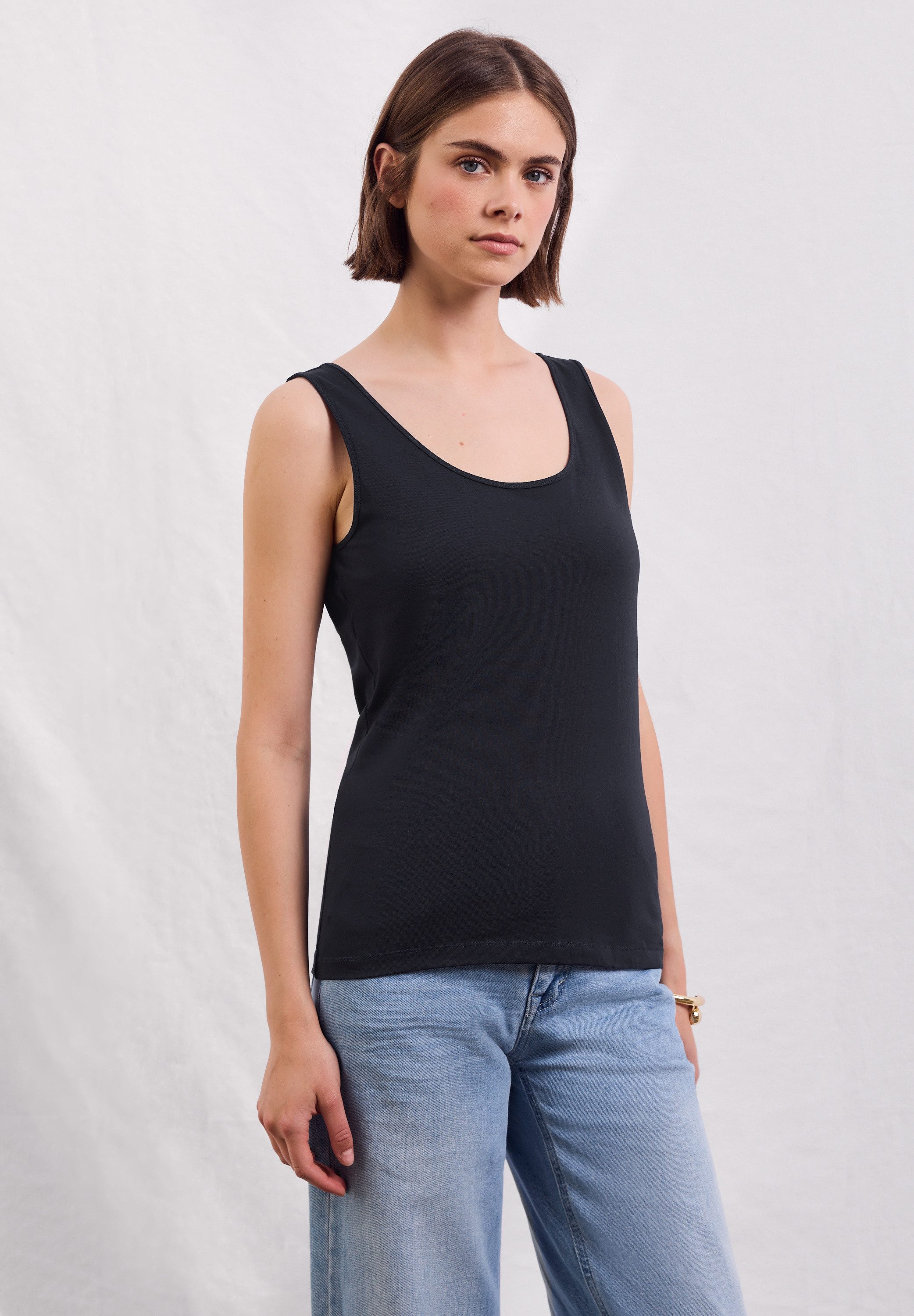 STREET ONE STUDIO Rundhalsshirt im soften günstig online kaufen