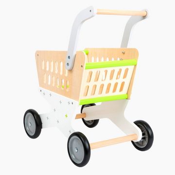Small Foot Spiel-Einkaufswagen Einkaufswagen Trend, fantasievoller Spielspaß mit Lerneffekt