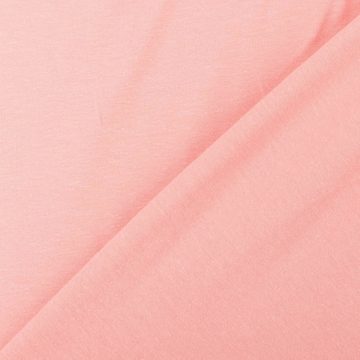 SCHÖNER LEBEN. Stoff Baumwolljersey Organic Bio Jersey einfarbig soft pink 1,5m Breite, allergikergeeignet