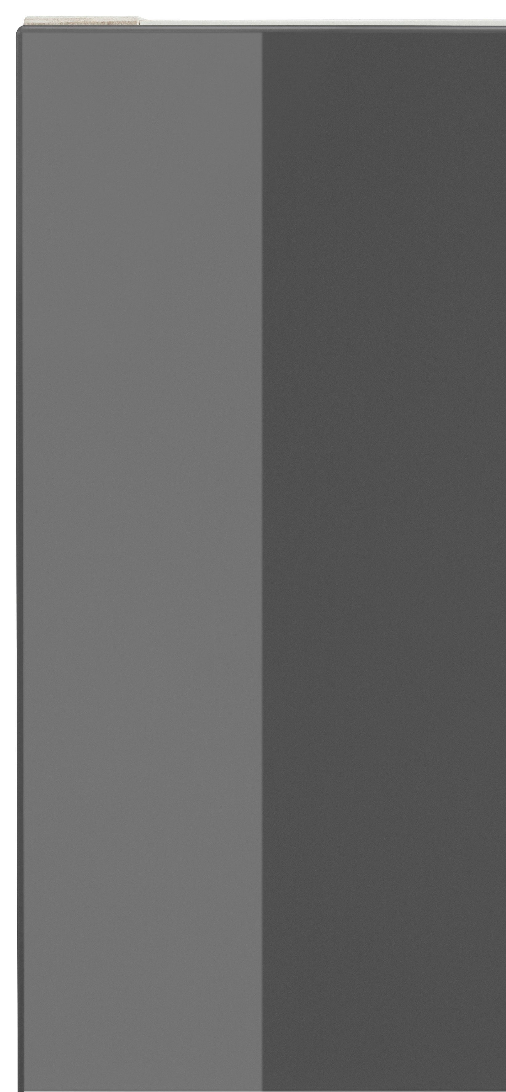 cm OPTIFIT hoch, Kühlumbauschrank mit grau Bern Hochglanz/akaziefarben Stellfüßen | 60 höhenverstellbaren 212 akaziefarben cm breit,