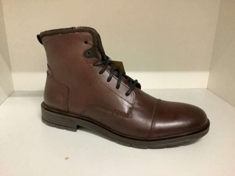 Bullboxer Dark brown black leather Schnürstiefel
