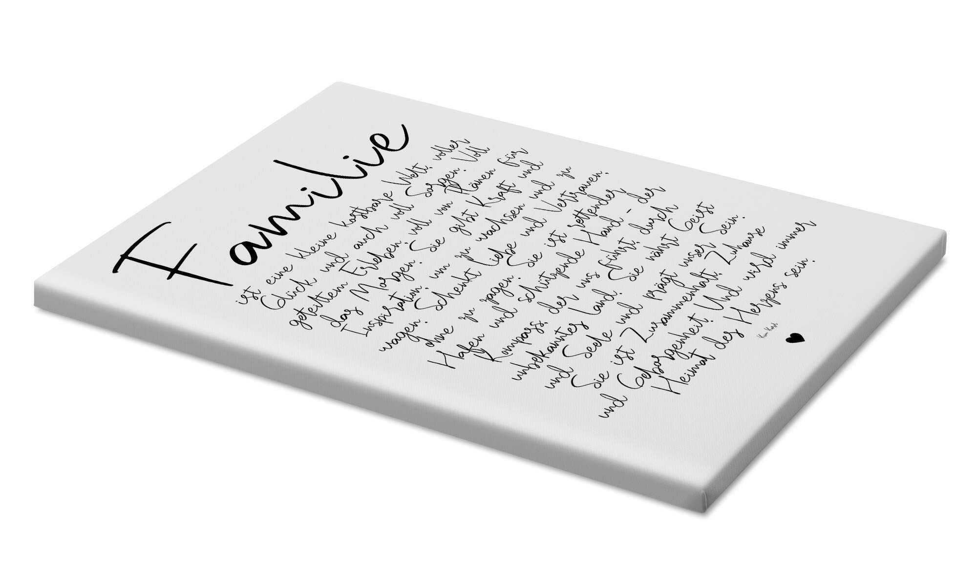 Posterlounge Wandbild Familie - ein Gedicht, Ohkimiko, erhältlich als Poster, Leinwandbild, Wandsticker oder Acrylglasbild