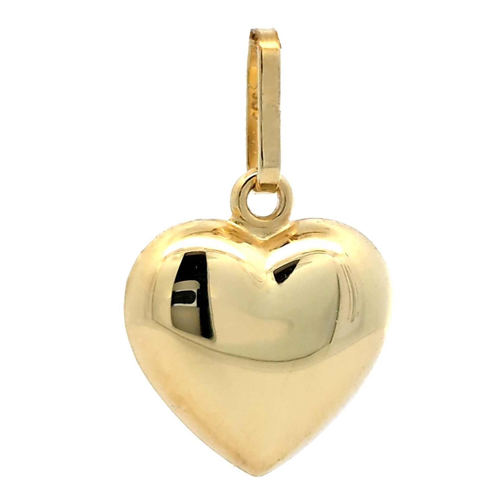 HOPLO Herzanhänger Anhänger Herz 585-14 Karat Gold (ohne Kette), Made in Ge günstig online kaufen