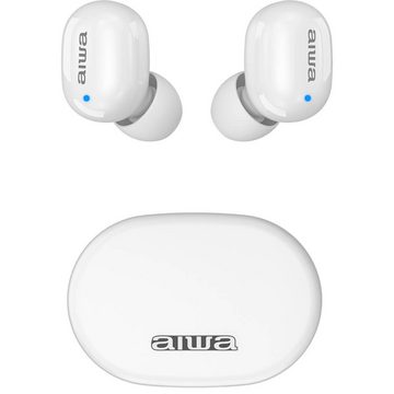 Aiwa EBTW-150 Drahtlose Kopfhörer Bluetooth 5.0 10 m Reichweite In-Ear-Kopfhörer (iOS, Android, Ladeetui: 300mAh, Wiedergabe- / Gesprächszeit der Kopfhörer: 3 Stunden pro Ladung, magnetische Ladeports)