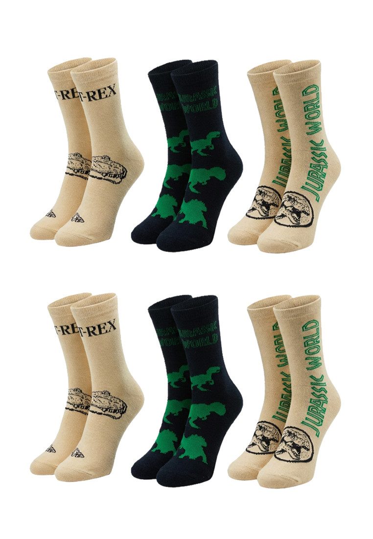 Socken Jurassic World Kinder Jungen Socken 6er Pack