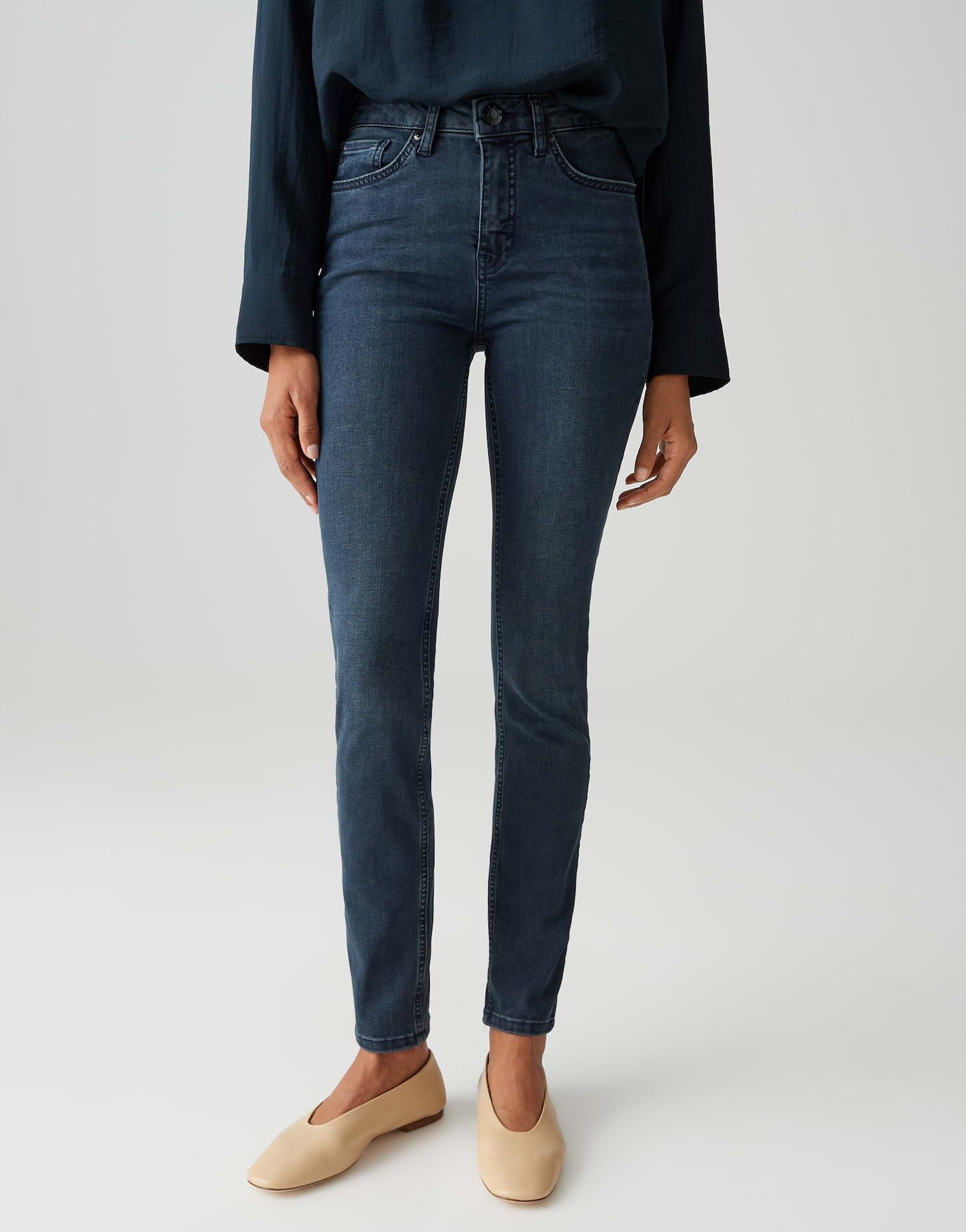 OPUS Skinny-fit-Jeans Elma blue black
