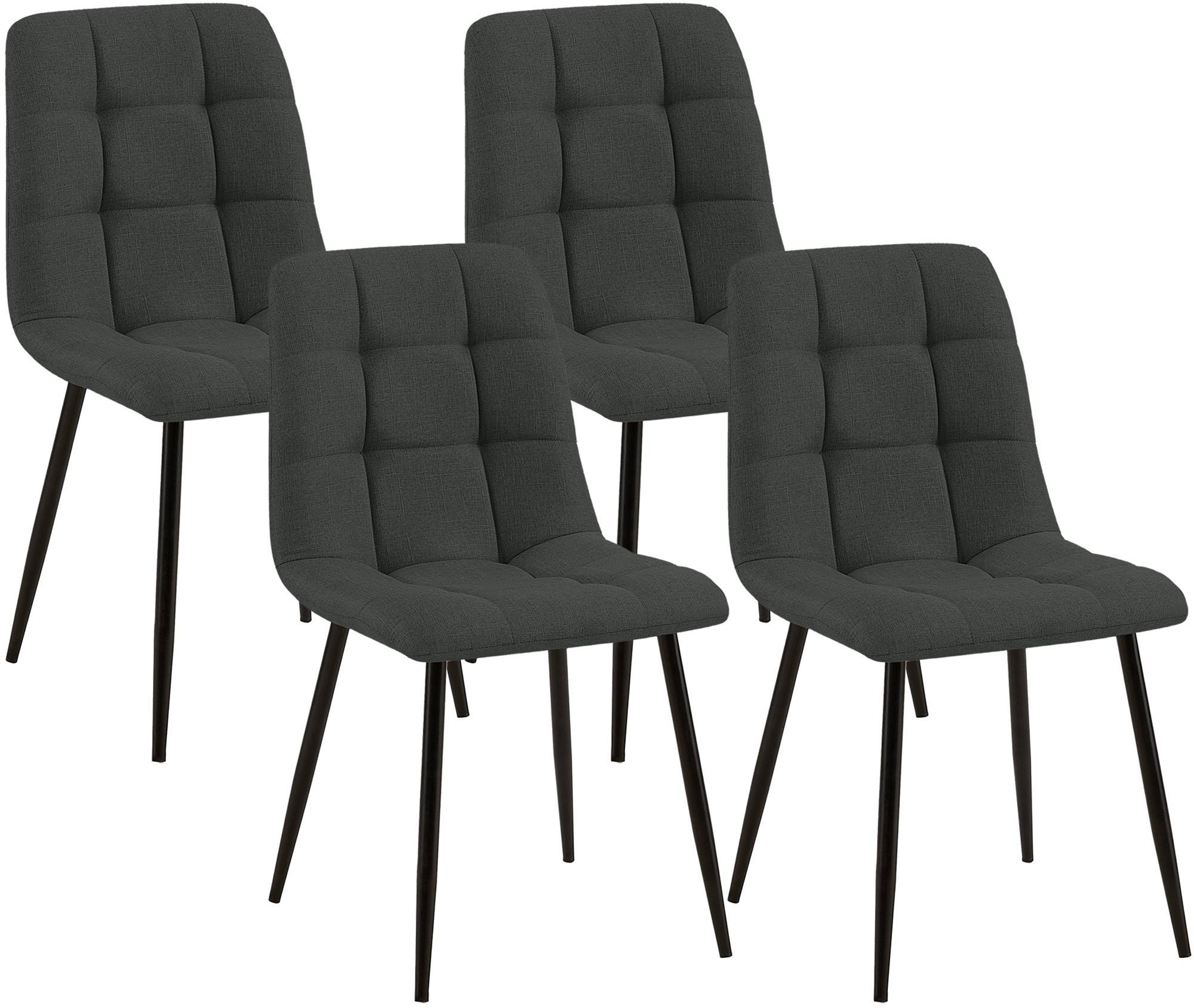 CLP Esszimmerstuhl Tilde (4er Set), mit Rückenlehne, bis 150 kg