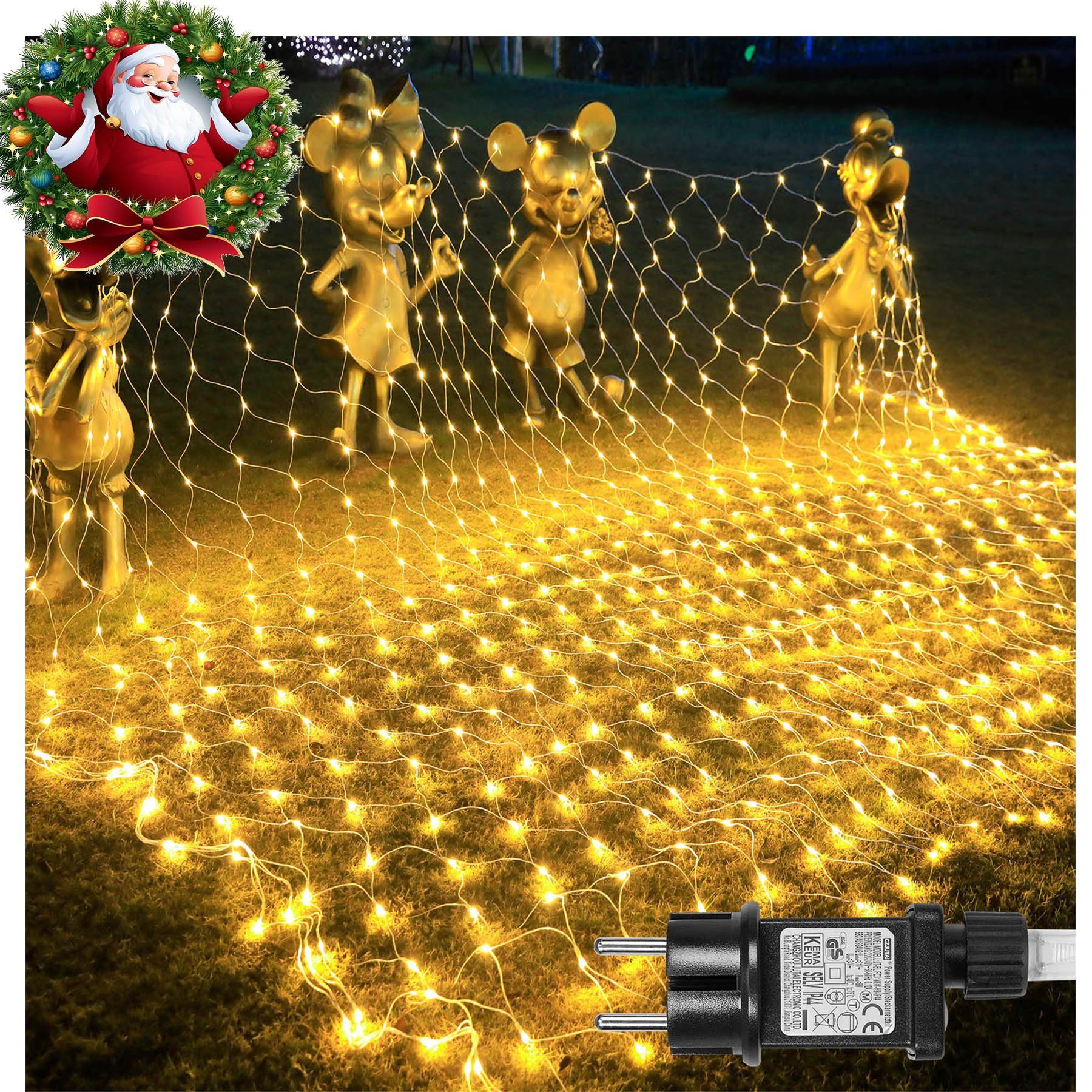 MUPOO LED-Lichternetz Ramadan Deko LED Netz günstig online kaufen